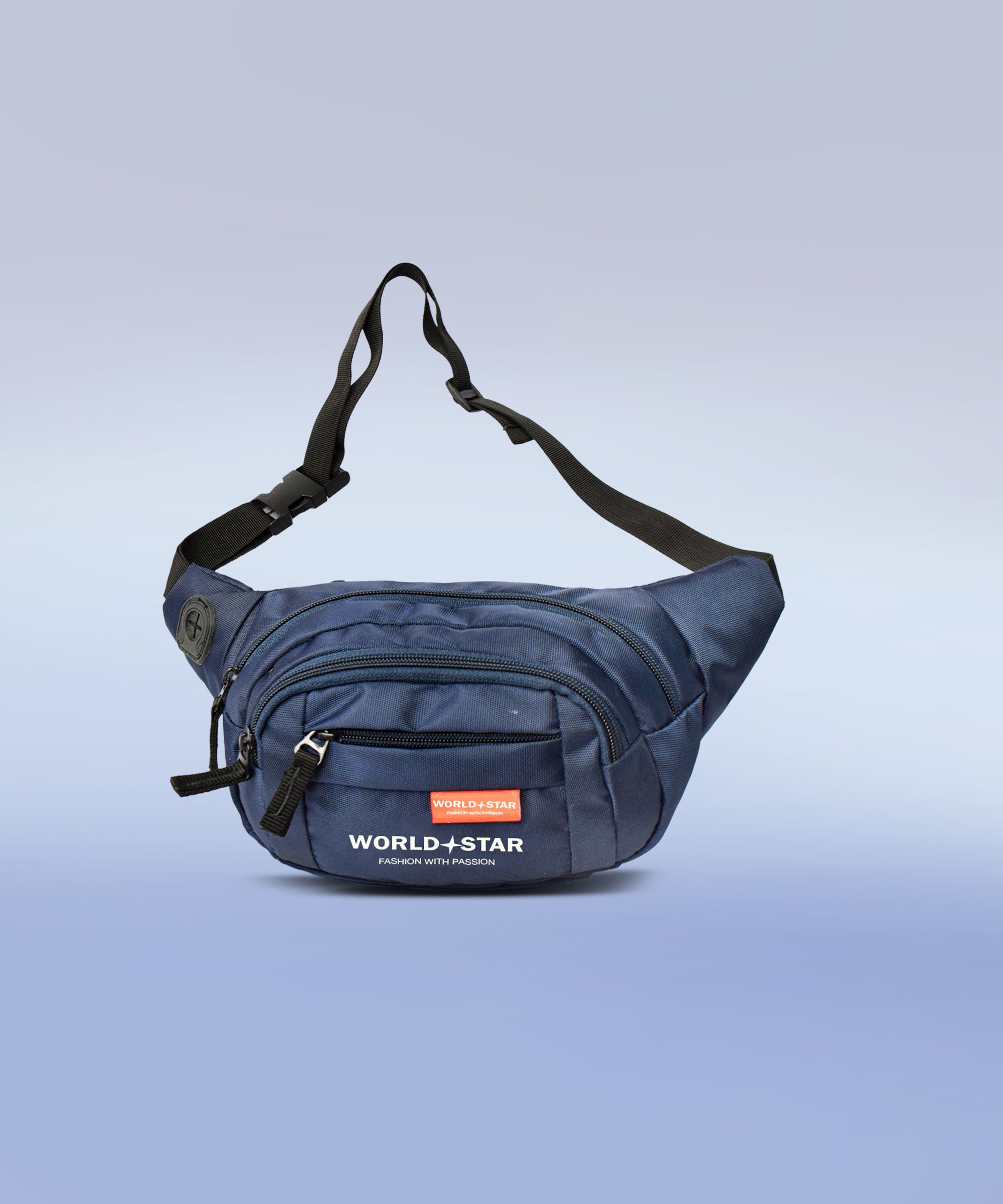 Worldstar fluffy navy blue waist bag Waist Bag-image-15