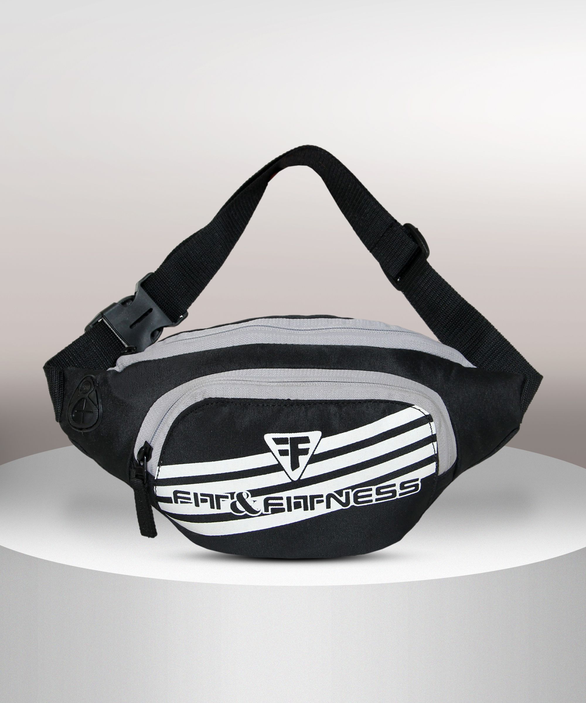 FIT & FITNESS Waist Bag Style Travel Pouch Passport Holder with Adjustable Strap Waterproof Handy Hiking Zip Pouch Document Money Phone Belt Sport Bag-image-1