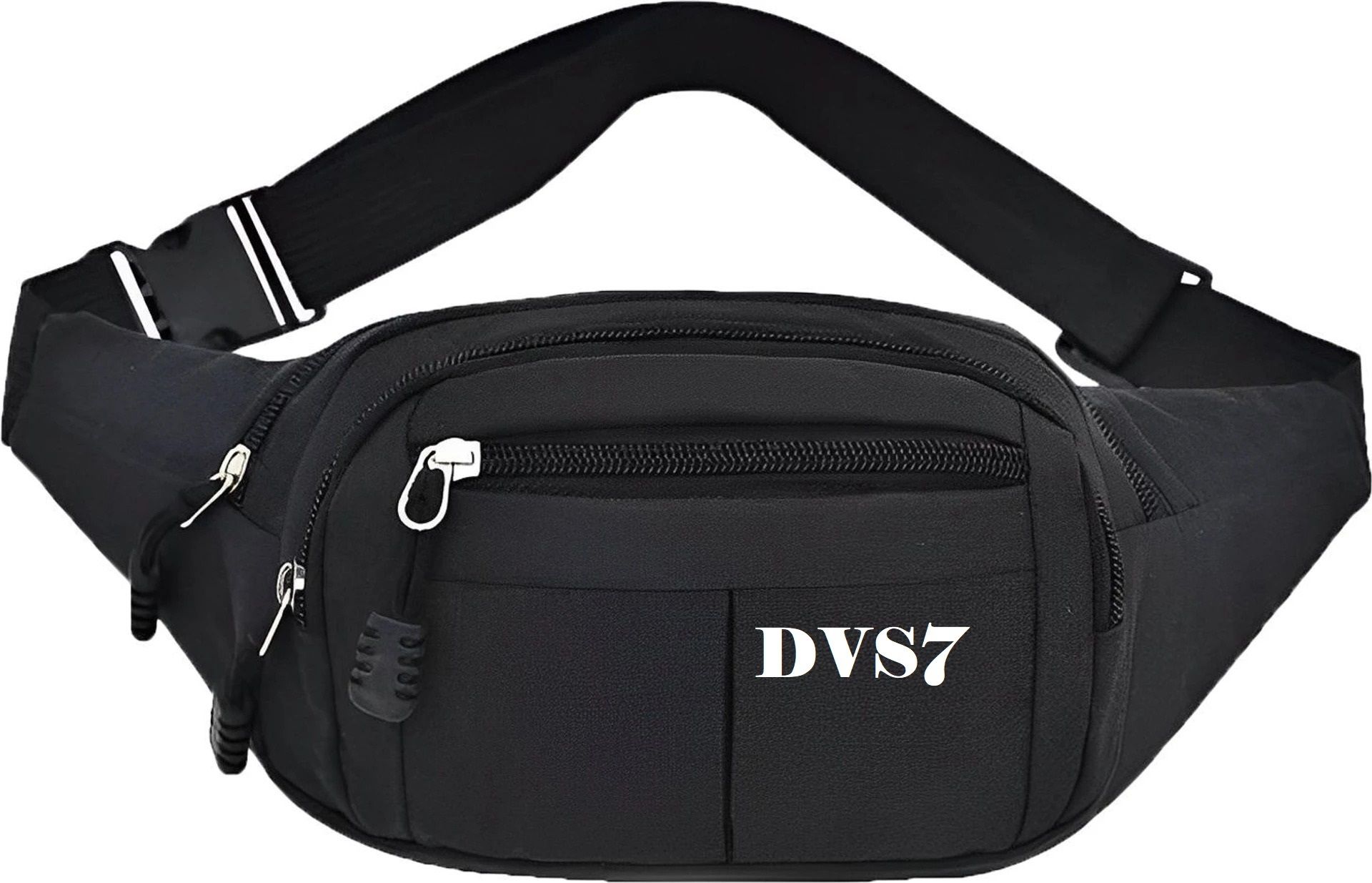 DVS7 Black multi-pocket waist bag waist bag ,fanny pack or belt bag.-image-13