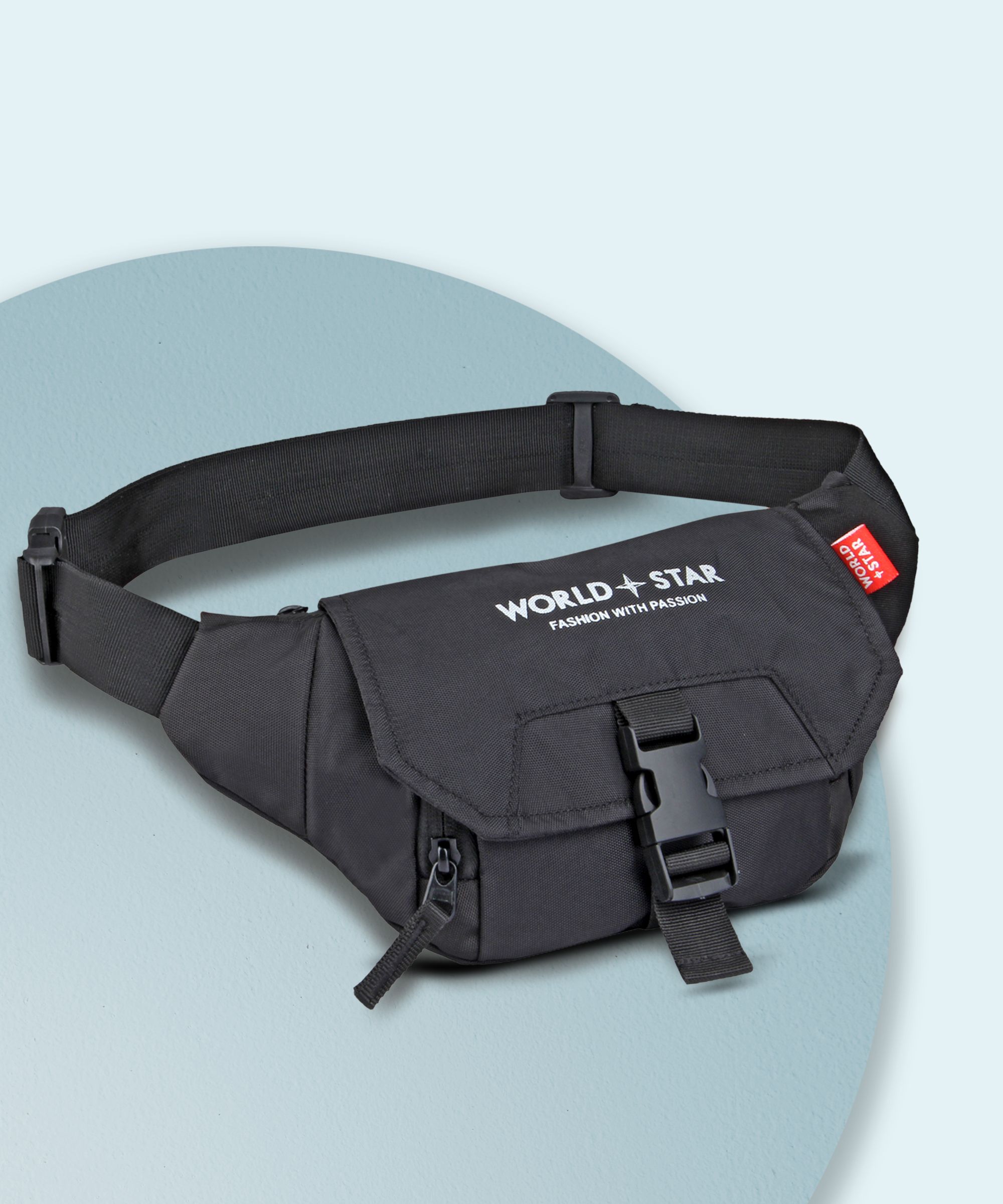 Worldstar Document Money Phone Belt Sport Bag for Men and Women travel waist bag (Black) Waist Bag for Men Women,Stylish Chest,Fanny Pouch,Belt Sport Bag Hiking,Trekking-image-41