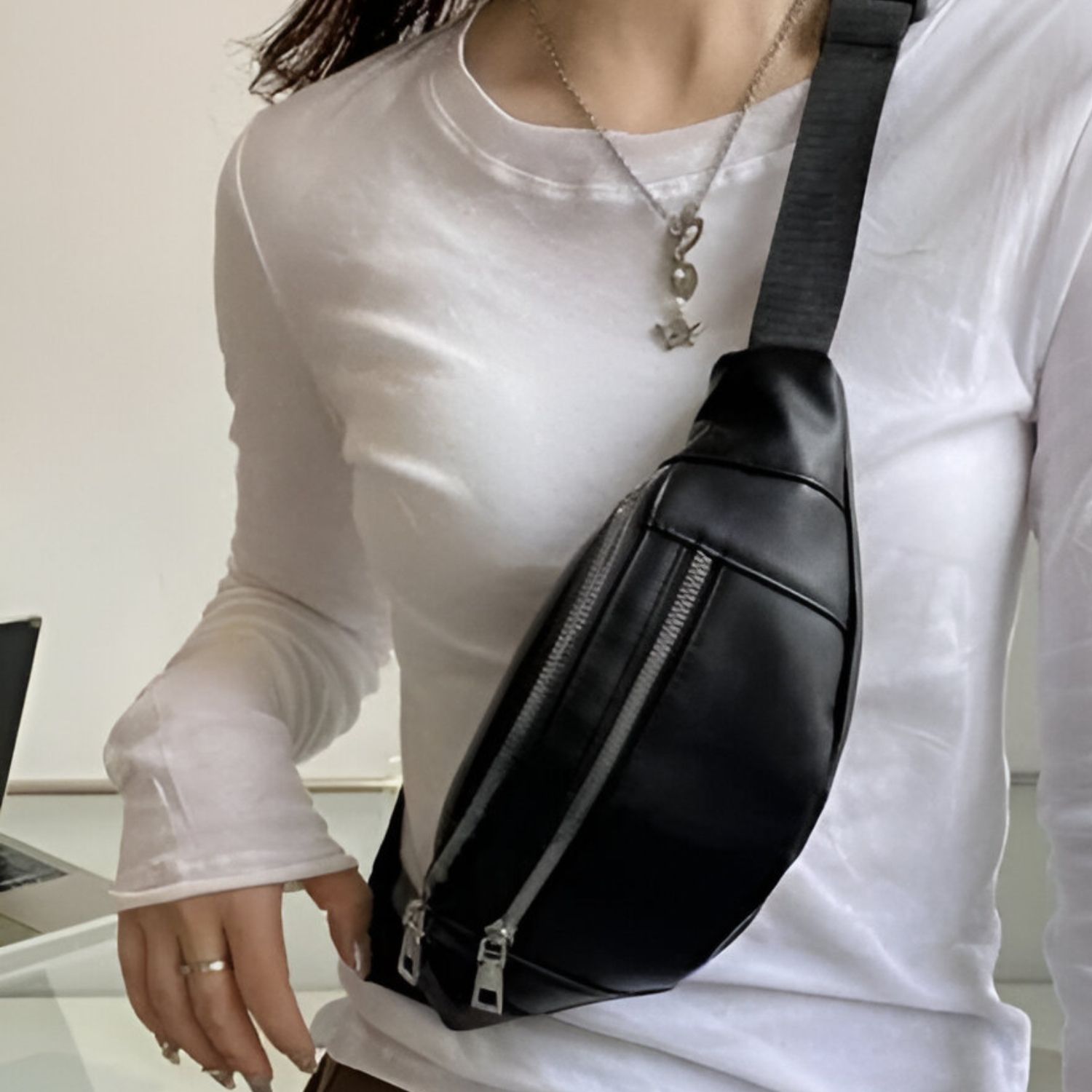 DEVINEX Waist Pack for Travelling, Hiking, Running Waist Bag (Black) Waist bag08-image-23