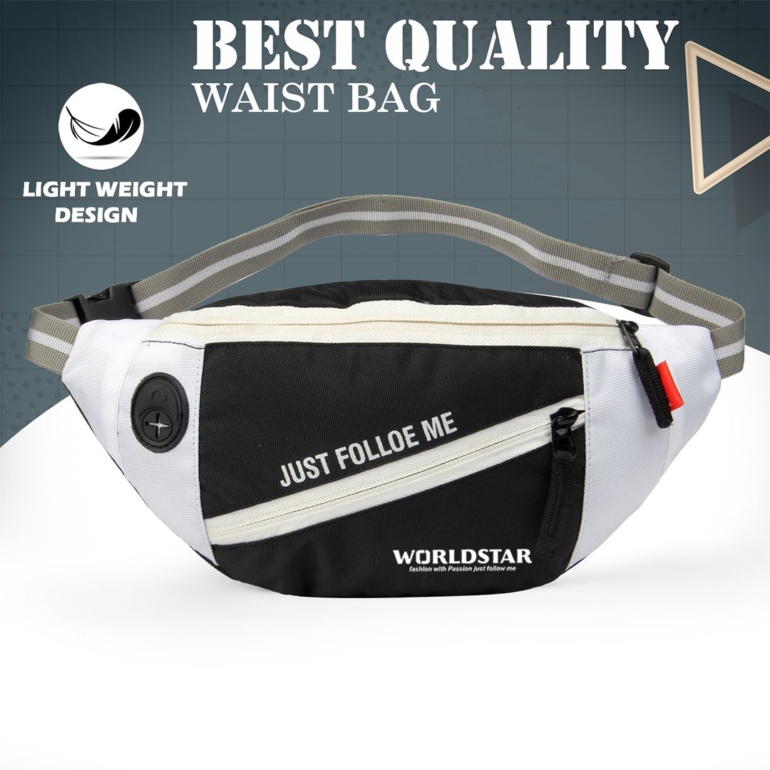Worldstar Waist Bag for Men Women,Stylish Chest,Fanny Pouch,Belt Sport Bag Hiking,Trekking Handy Hiking Zip Pouch Document Money Phone Belt Sport Bag-picture-27