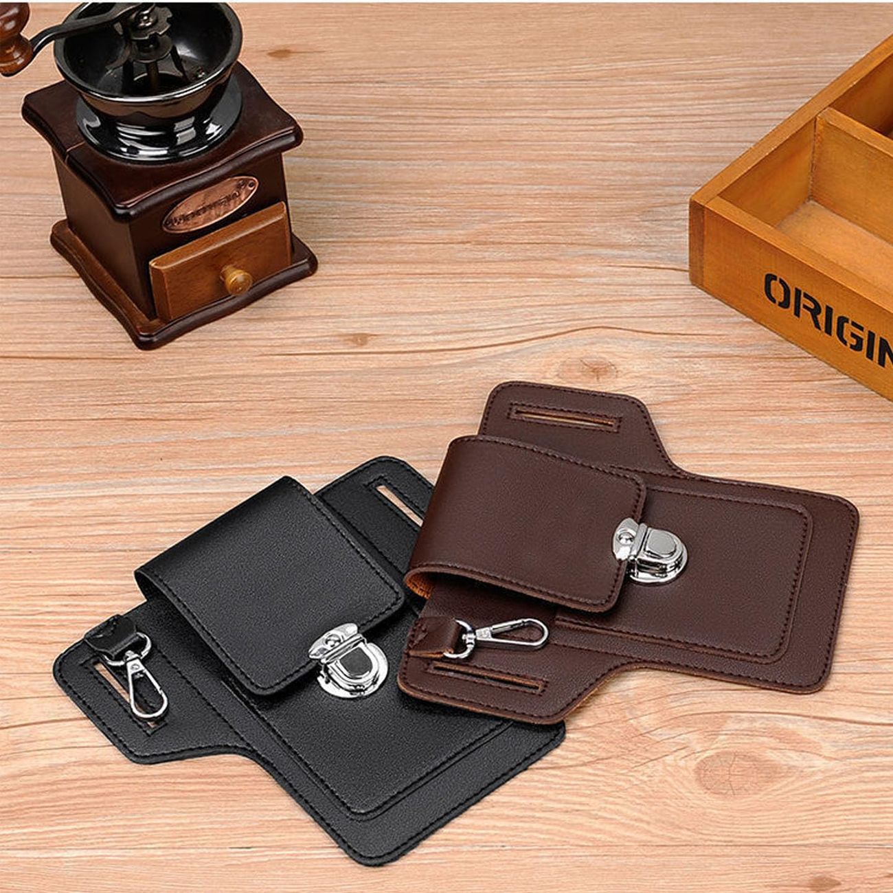 Yellowcoin Travel Pourch for cell phone and earphone, or keys, cash .credit cards Leather Mobile Key Case, Pouch Bag wth Belt Clip-picture-28