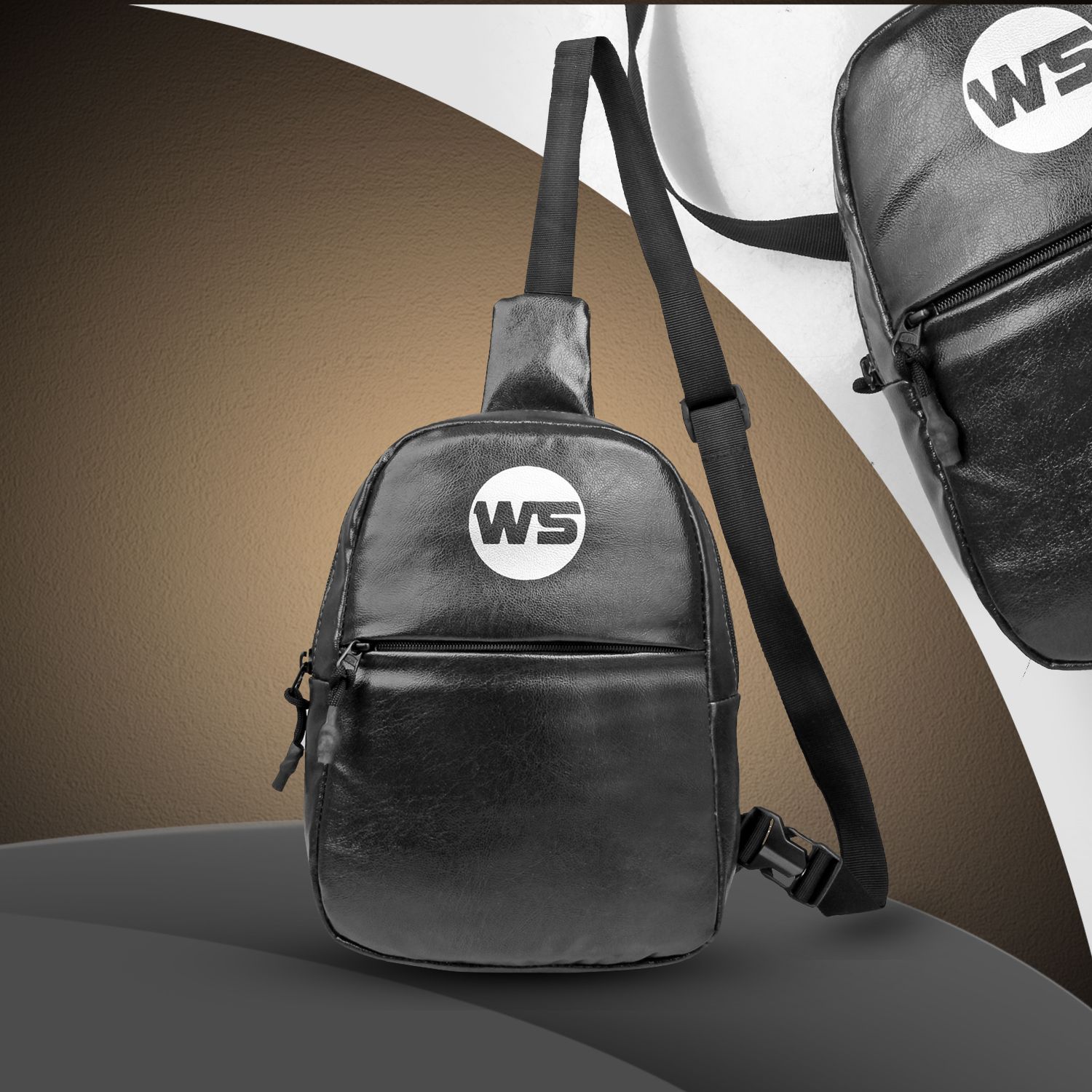 Worldstar Crossbody chest side Handy Hiking Zip Pouch Document Money Phone Belt Sport Bag Waist Bag for Men Women, Stylish rexine Chest, Fanny Pouch, Belt Sport Bag-image-18
