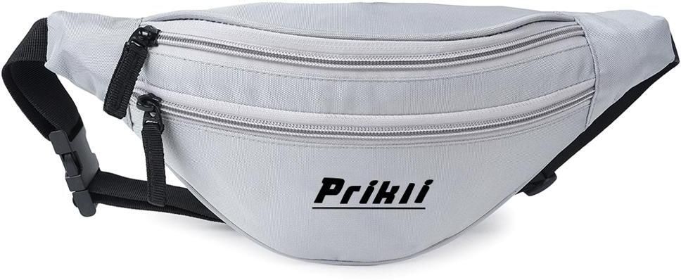 prikli GREY WAIST BAG Elegant Style Travel Pouch Passport Holder with Adjustable Strap Waist Bag-image-7