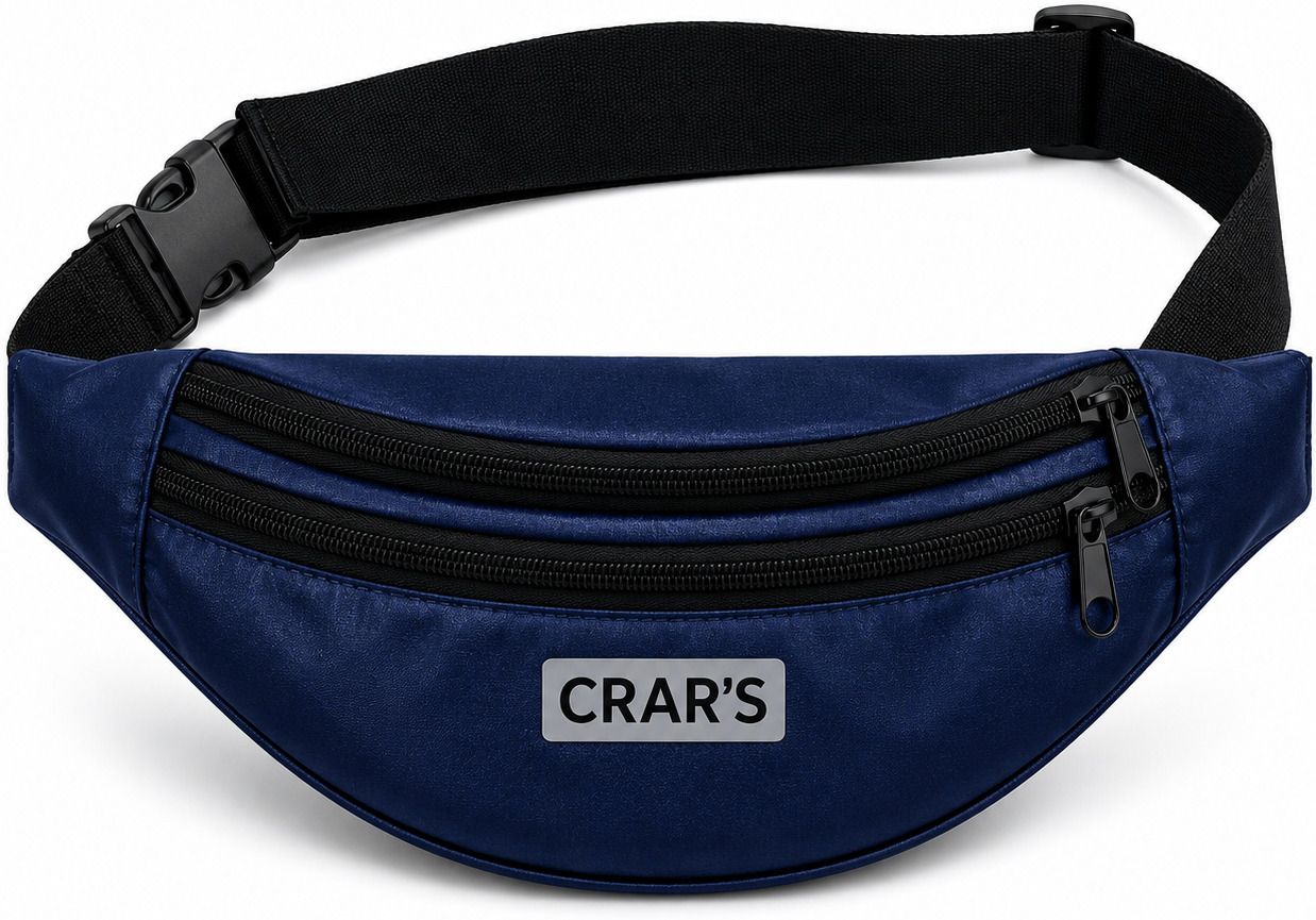 CRAR ENTERPRISES Waterproof Waist Fanny Pack Waist Belt for Travelling Waist Bag CRAR'S 3 Compartment Waist Bag | Soft Strap Polyester Fanny Pack Travel Belt-picture-12