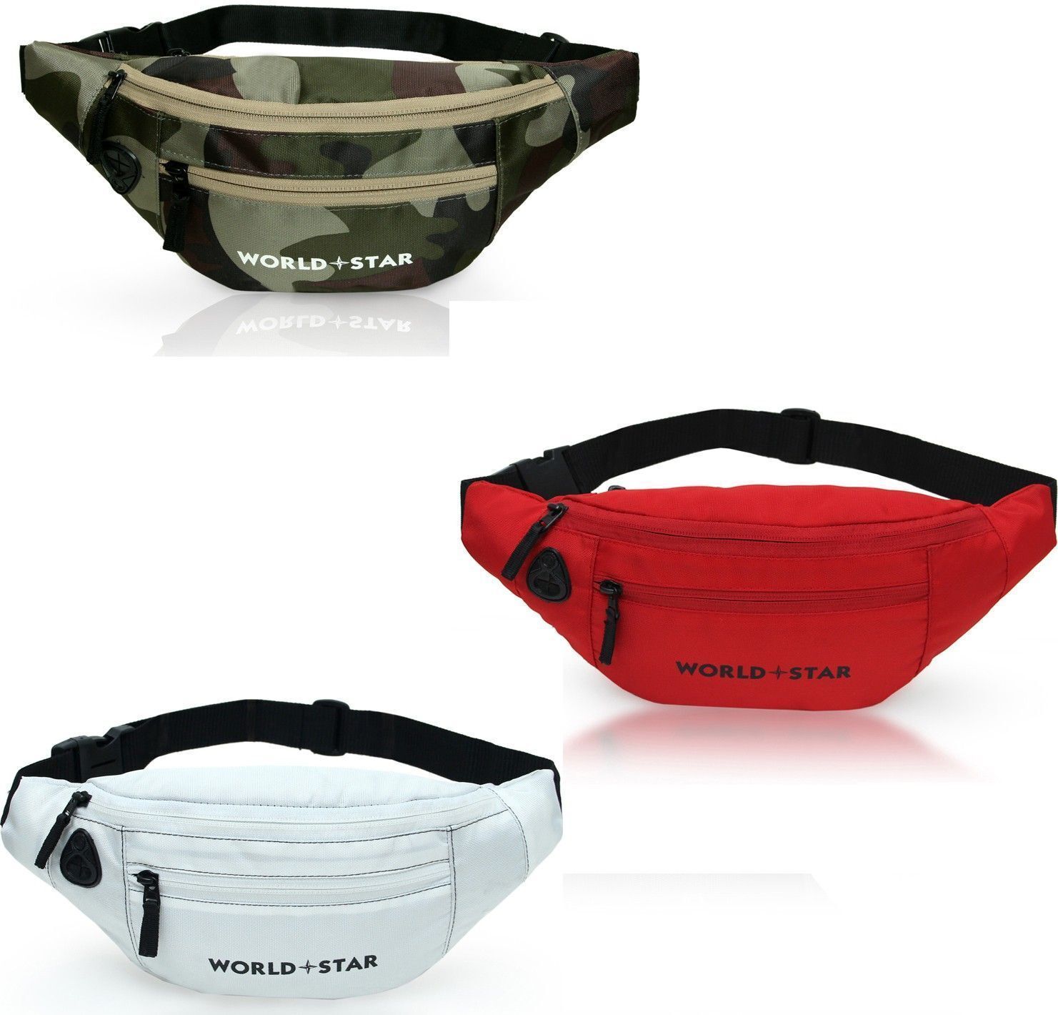Worldstar NEW_FK_FK_rock combo army ,white ,red waist bag Combo for Waist Bags Chest Crossbody Travel Bags Hiking Trekking Travelling Bag-image-31