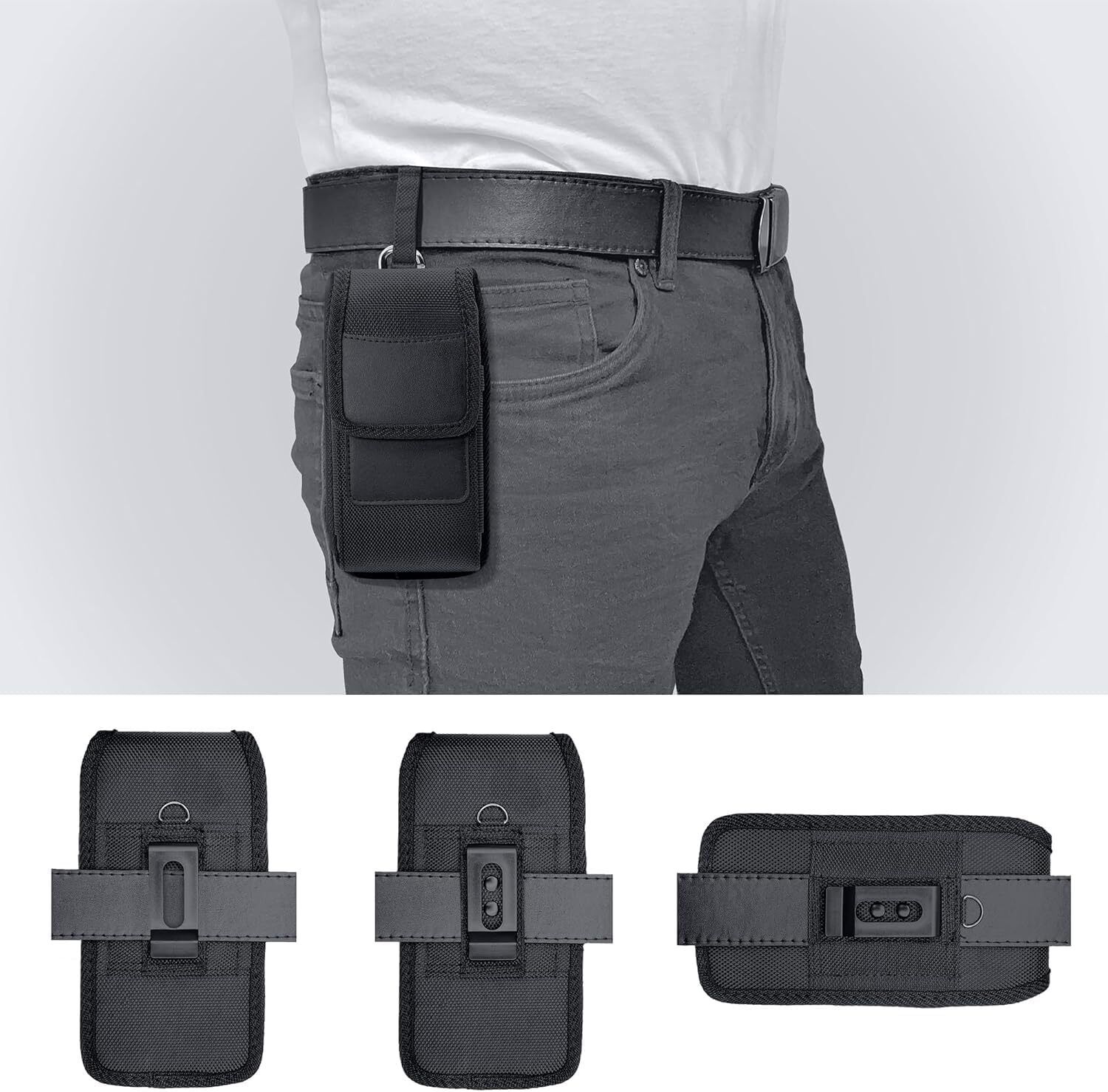 AARUKCREATION Phone Pouch with Secure Velcro Closure Waist Pouch-image-4