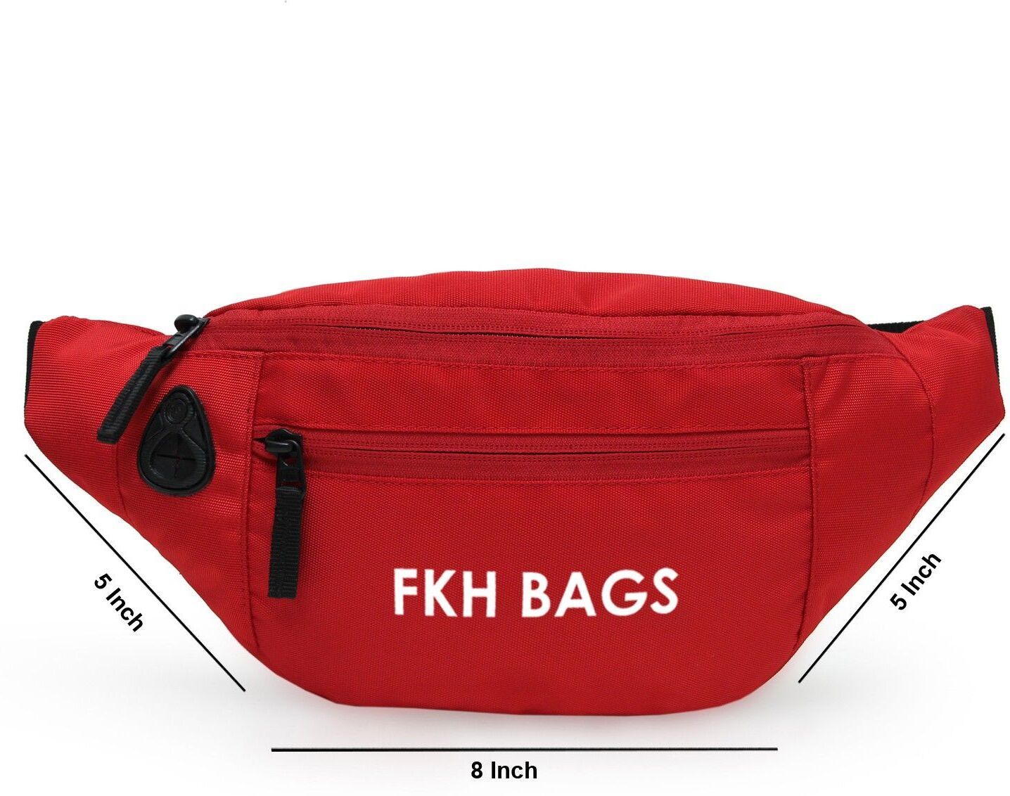 prike Large Pockets Waistpack for Men or Women Handy Hiking Zip Pouch Money BELT BAG Waist Bag-image-29