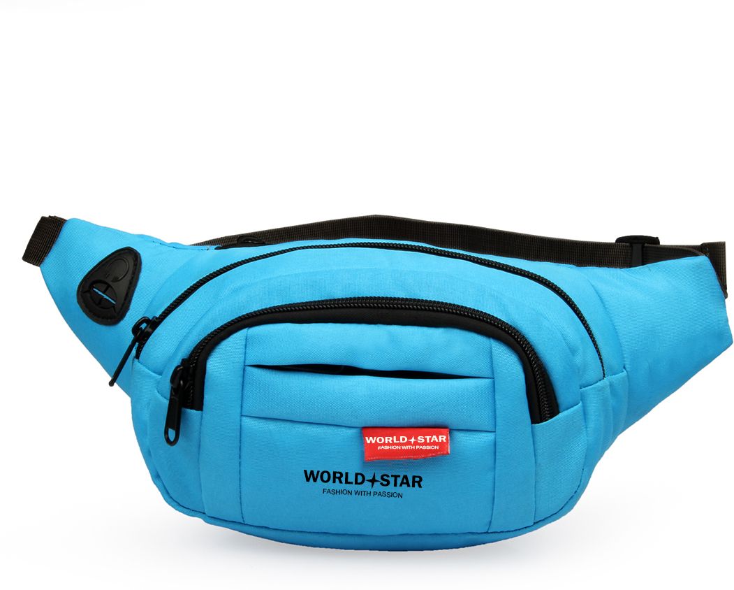 Worldstar Adjustable Strap for Walking, Cycling, Running, Hiking Hold bag Waist Bag for Men,Women/Fanny Pack for Hiking Travel Camping Running Sports