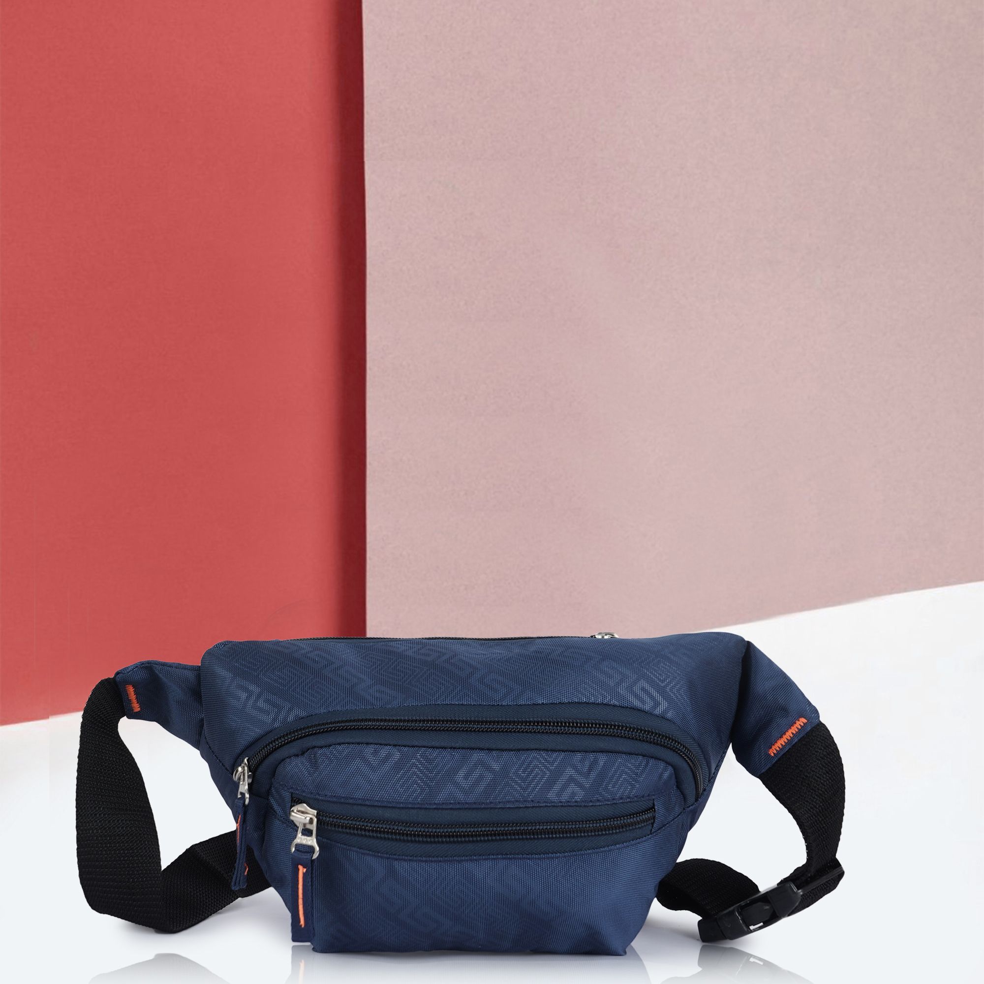 Zylux Navy Blue Waist Bag for Men & Women Multi-Pocket | Adjustable Lightweight Travel Fanny Pack For Boys & Girls-image-7