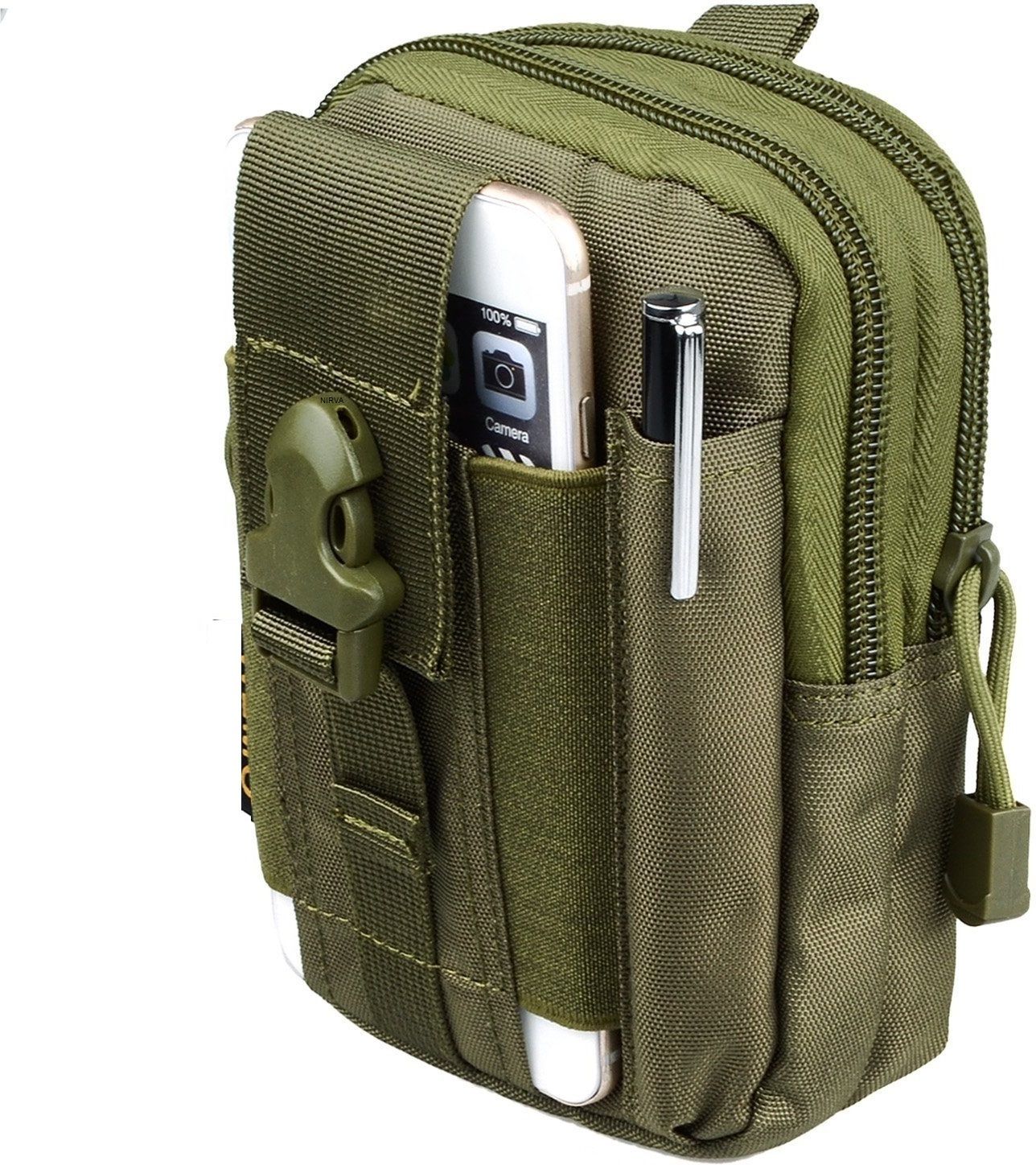 NIRVA Multi-Purpose Outdoor Tactical Waist Bag Water Resistant Outdoor Sport Travel Pouch EDC Molle Belt Waist Pouch Security Purse Waist Belt Bag-image-17