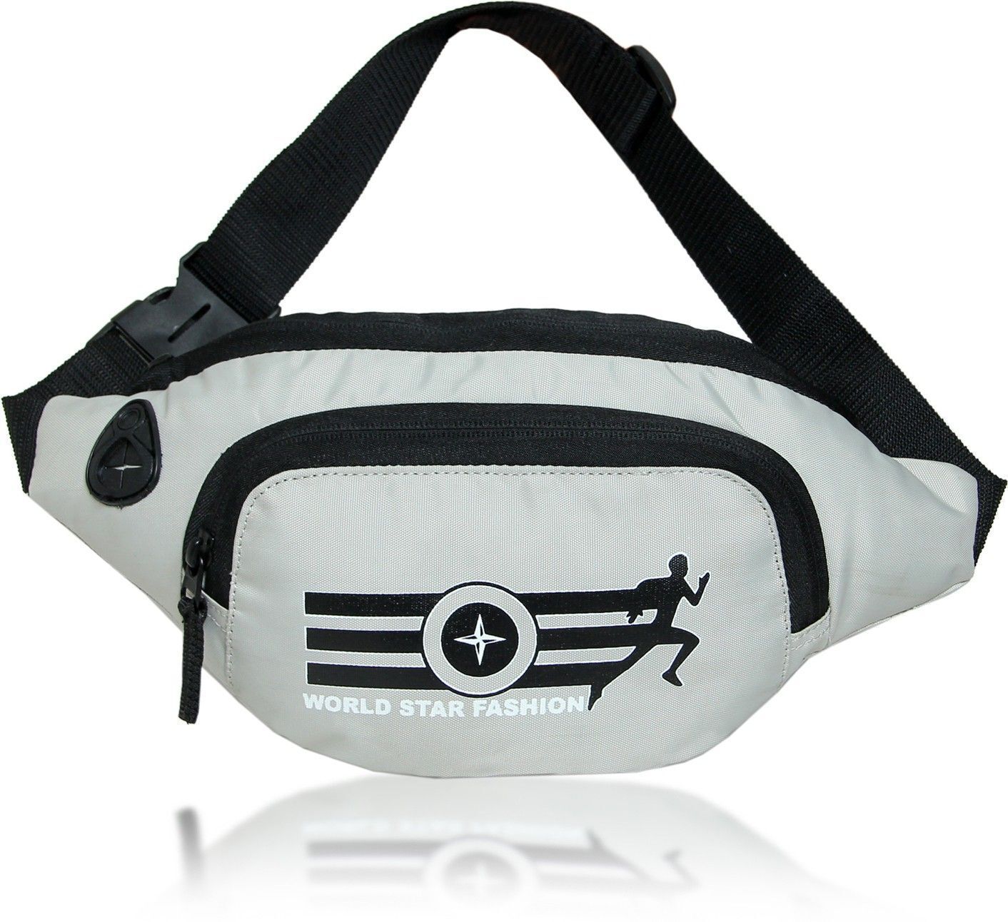 Worldstar Waist Bag Style Travel Pouch Passport Holder with Adjustable Strap [light grey ] Handy Hiking Zip Pouch Document Money Phone Belt Sport Bag-image-31