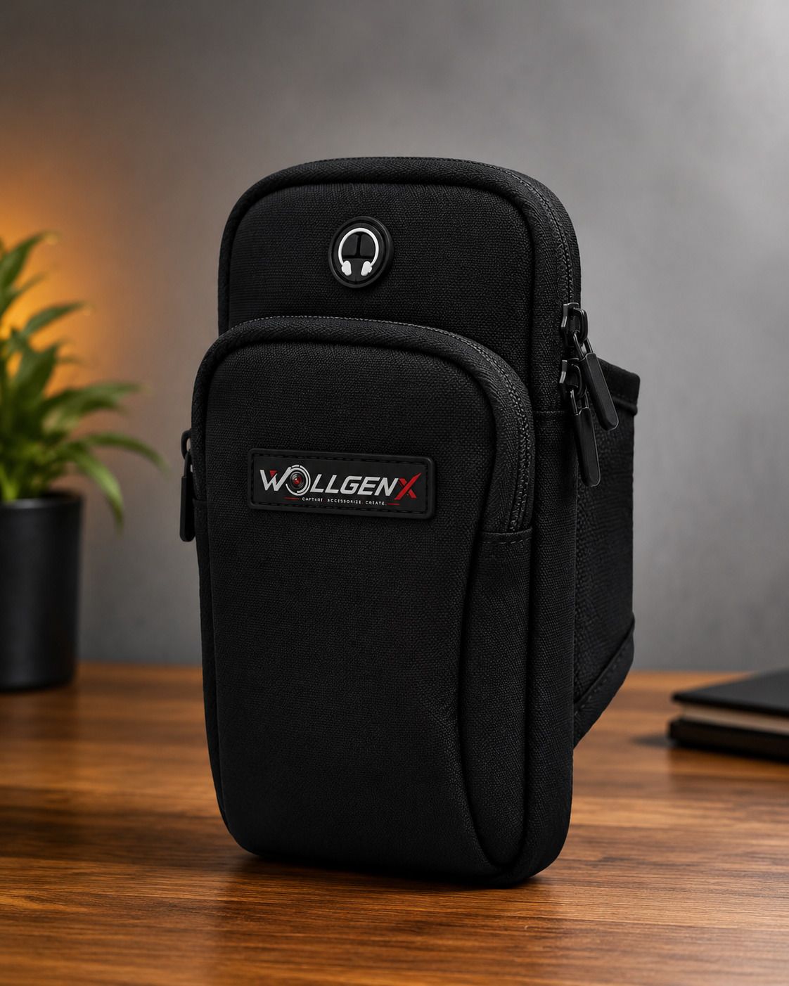 wallgenx Sports Running Mobile Armband ( Black ) Mobile Phone Armband-image-20