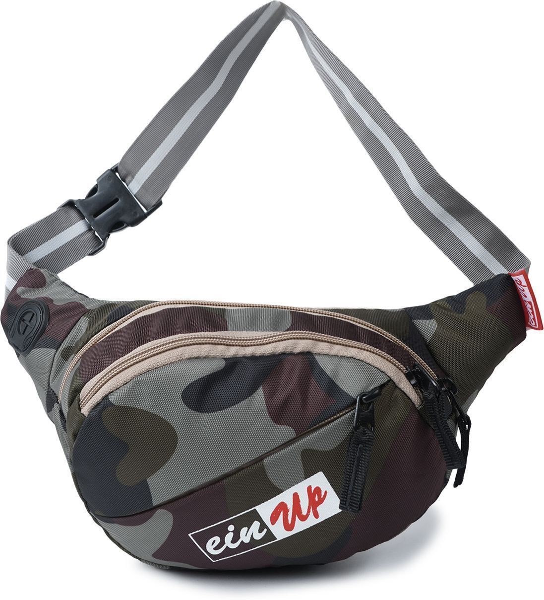 Worldstar fluffy army front zip waist Waist Bag for Men,Women/Fanny Pack for Hiking Travel Camping Running Sports-image-46