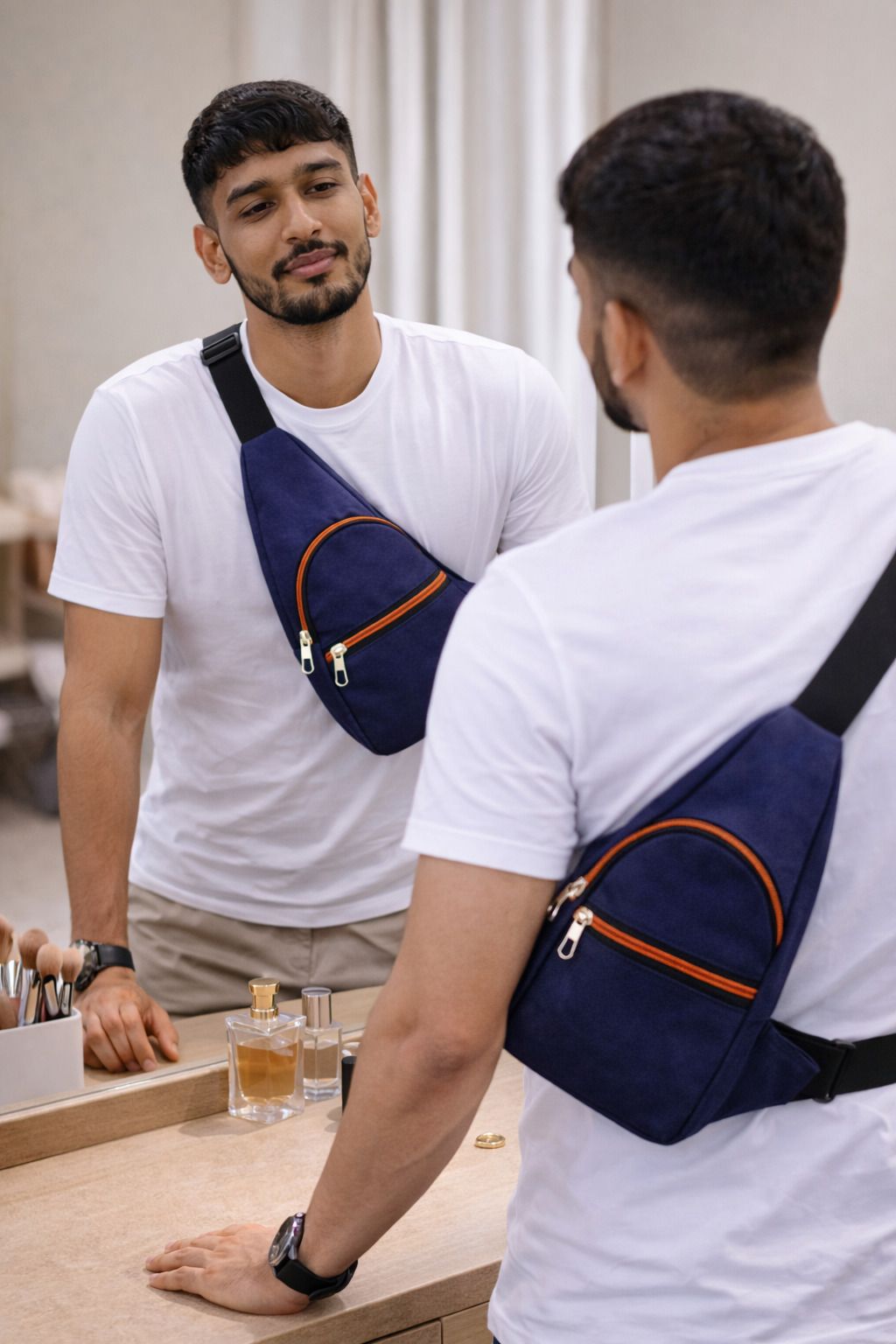 CRAR Crossbody Shoulder Backpack Chest Sling Bag Lightweight One Strap Sling Bag SLING BAG MENS & BOYS