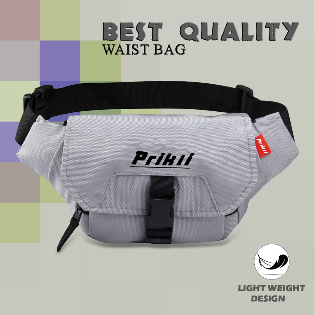prikli Document Money Phone Belt Sport Bag for Men and Women travel waist bag (Black) Waist Bag for Men Women,Stylish Chest,Fanny Pouch,Belt Sport Bag Hiking,Trekking-image-42