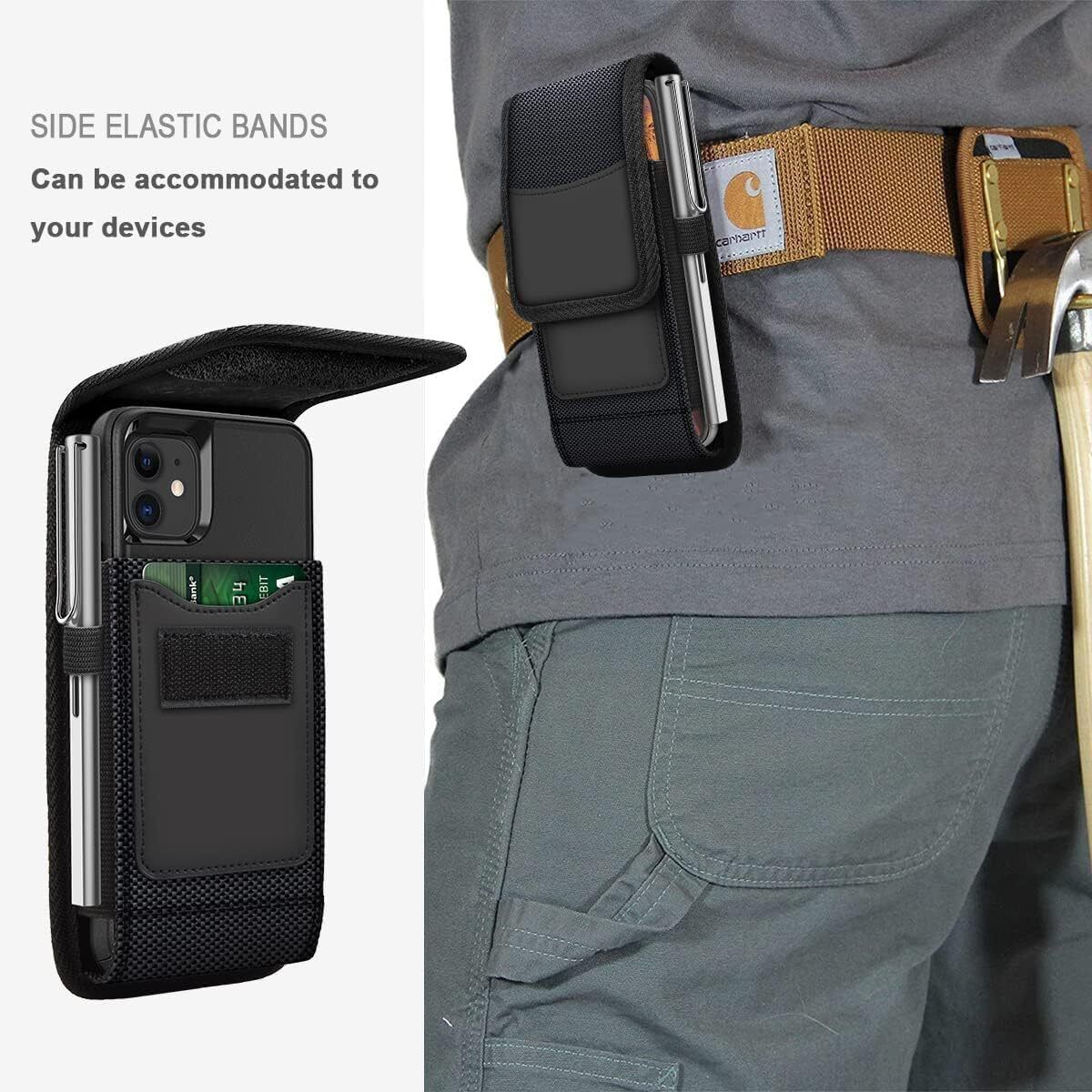 Jiyancreation Durable Mobile Phone Bag for Convenience and Security Waist Pouch