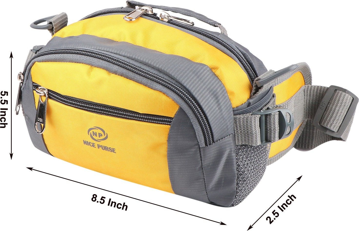 Nice Purse WAIST BAG YELLOW/GREY Waist Bag/Waist Pack/Chest Bag-image-24