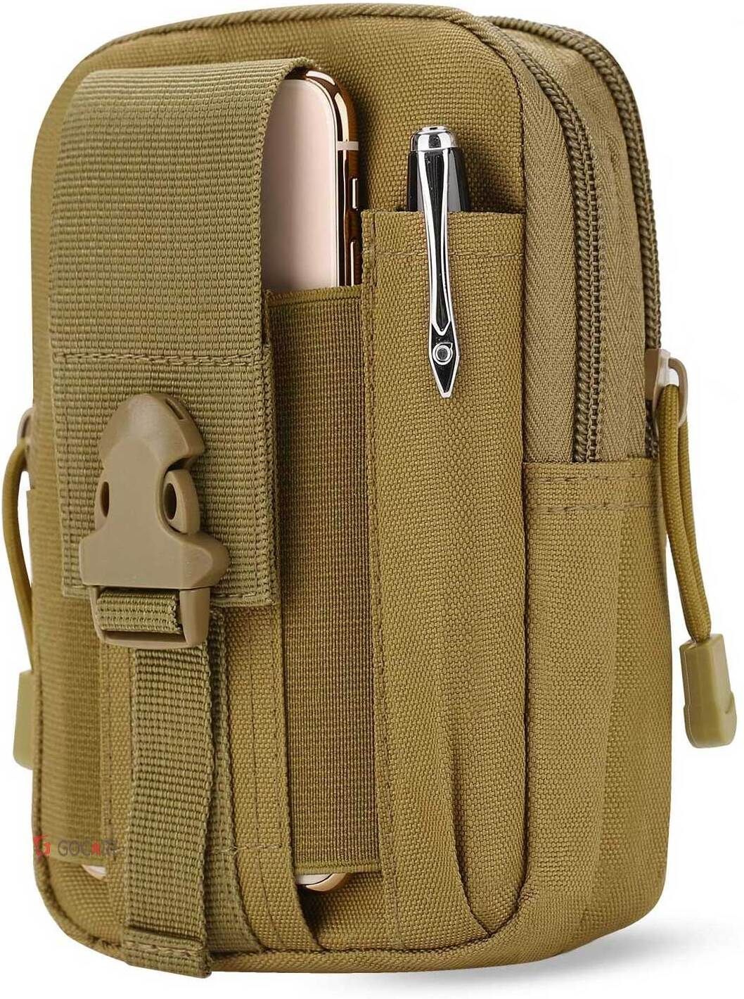 GOCART Outdoor Tactical Waist Bag EDC Molle Belt Waist Pouch Security Purse Phone Carrying Case for Mobile Waist Belt Pouch-image-39