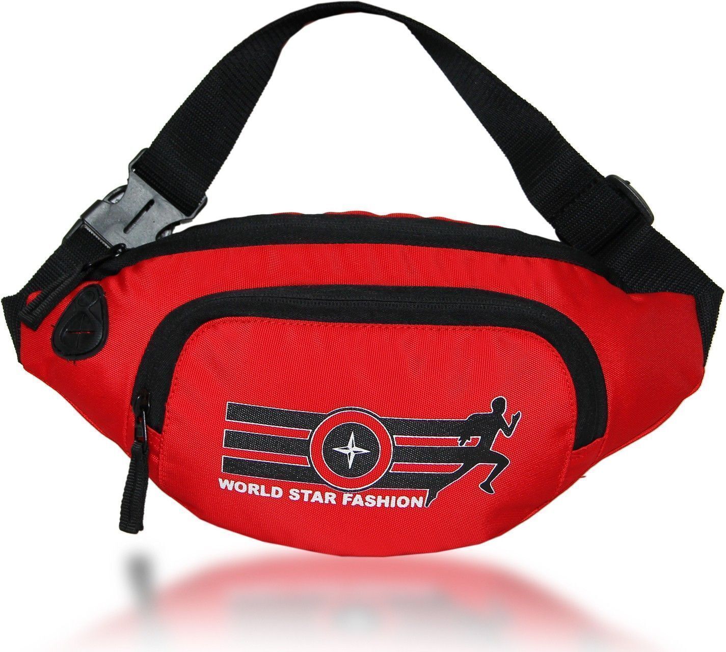 Worldstar Waist Bag Style Travel Pouch Passport Holder with Adjustable Strap [red ] Handy Hiking Zip Pouch Document Money Phone Belt Sport Bag-image-29
