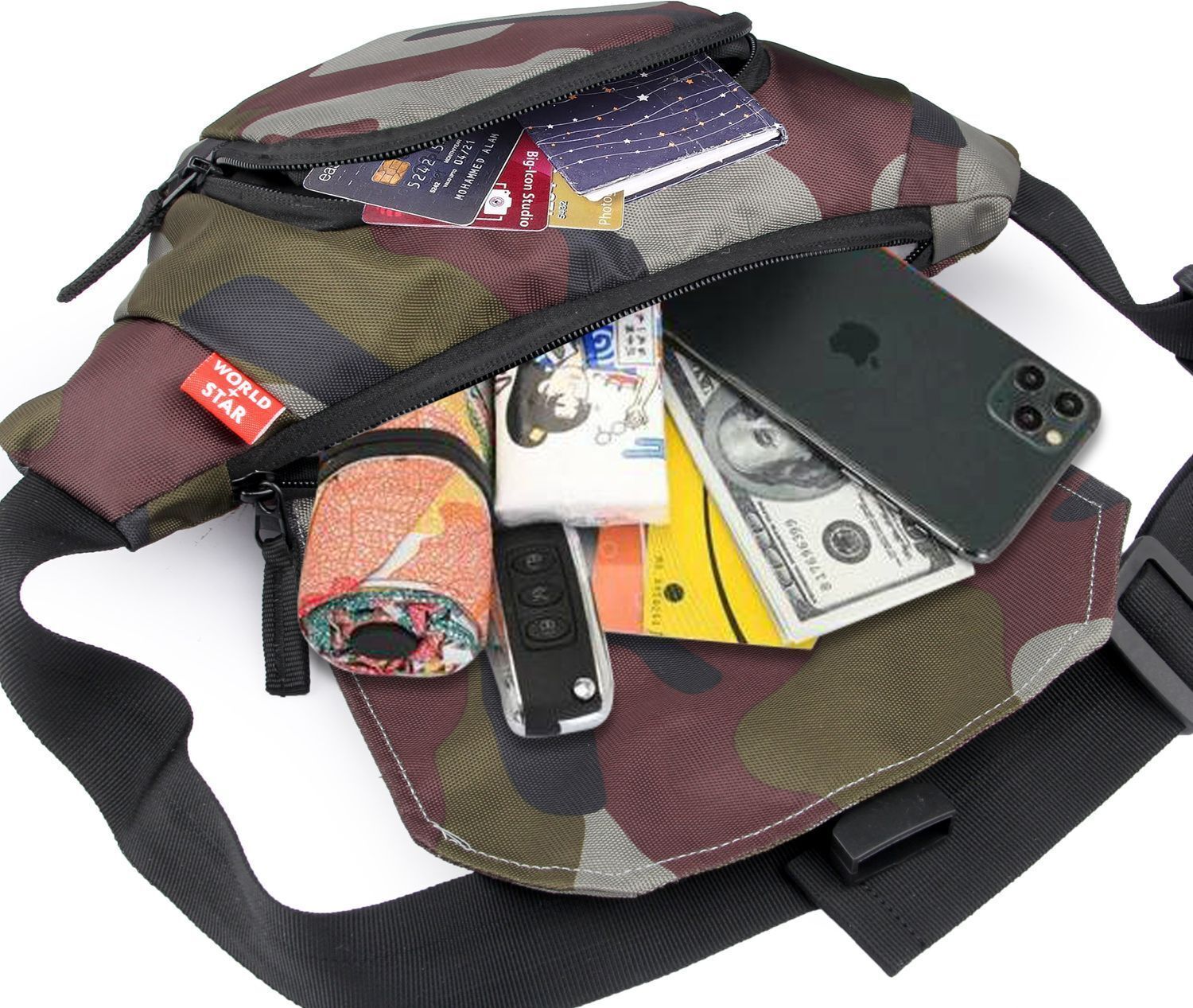 Worldstar NEW_FK_FK_sharking army waist bag travel waist bag for Men Women, Chest,Fanny Pouch,Belt Sport Bag Hiking,Trekking-image-25