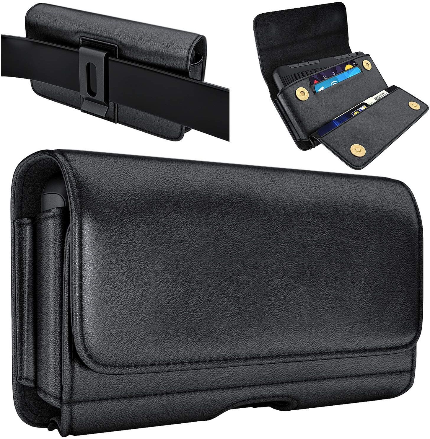 OXULARI SHOP Pu Leather Pouch Cover Holster Belt Clip Case Mobile Skin-image-11