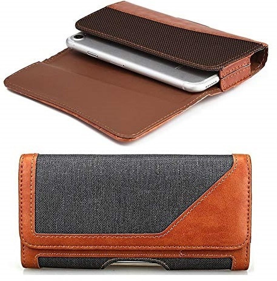 FwellT Mobile Belt pouch Waist bag Holster Case UP To 6.0 inches Mobile Belt Pouch Waist Bag-image-23