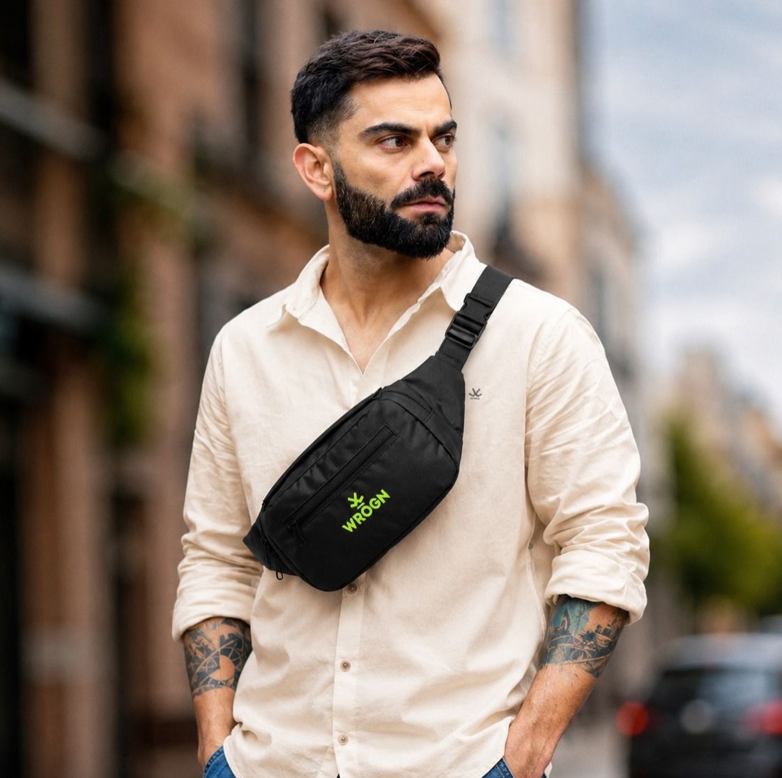 WROGN Mate Finish Premium Waterproof Fanny Pack Belt for Travelling WAIST BAG-image-5