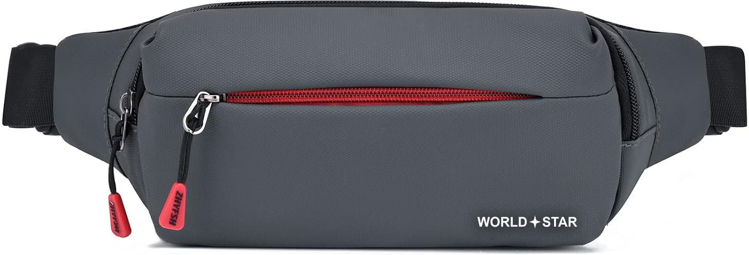 Worldstar Chest FannyPack Women Travel Passport Holder Festivals,Hiking,Cycling Crossbody Pouch with 3 Zippered Compartments & Adjustable Strap,Multipurpose-image-32