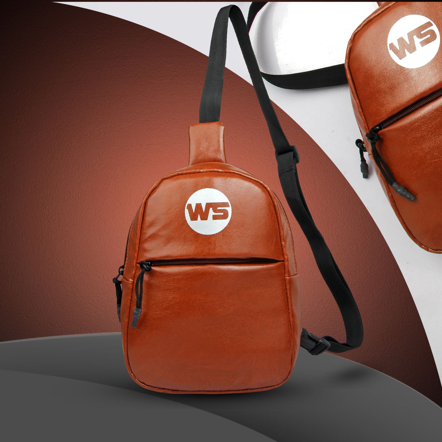 Worldstar Crossbody chest side Handy Hiking Zip Pouch Document Money Phone Belt Sport Bag Waist Bag for Men Women, Stylish rexine Chest, Fanny Pouch, Belt Sport Bag-image-19