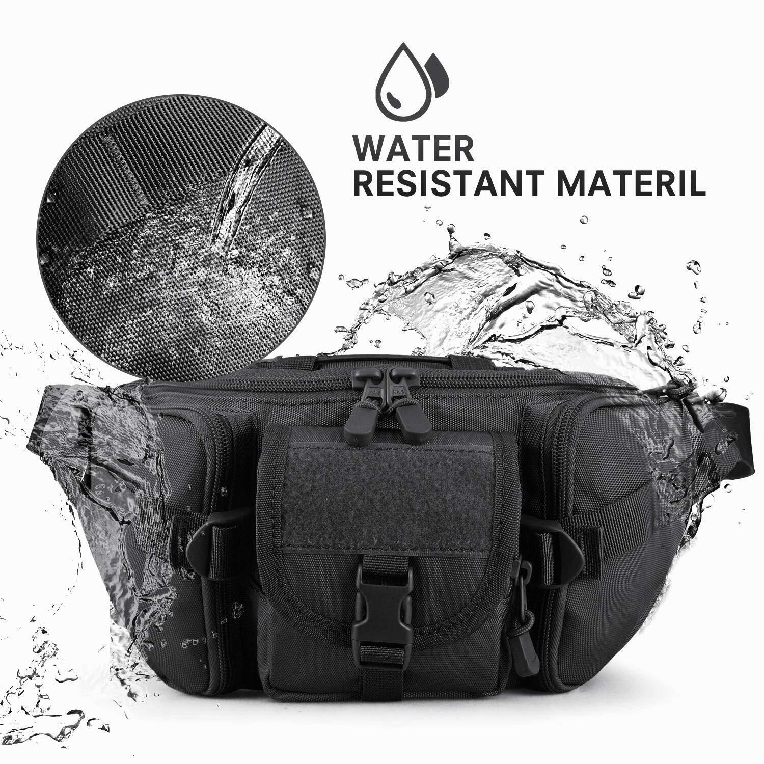 Nixu Tactical Fanny Pack Waist Bag Military Hip Belt OutdoorBumbag A21 WAIST BAG-image-10