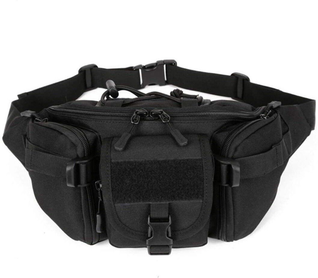 AMRIO Outdoor Unisex Tactical Military Waist Pack Chest Bag 3 Pocket Waist bag Military Pack Chest Bag Waist Bag