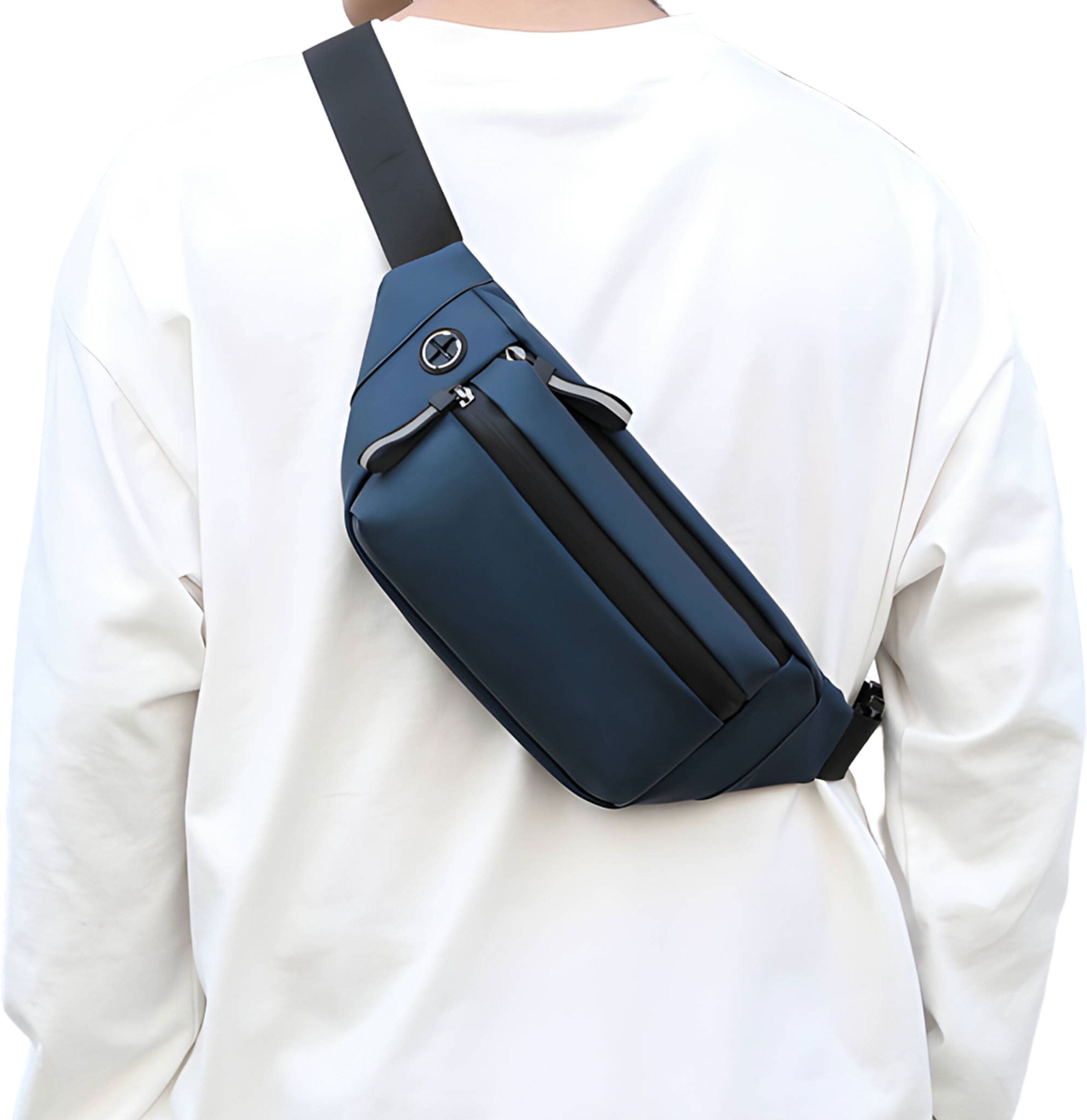 KRAPTICK Waist Bag For Men and Women - Stylish Fanny Pack, Hip Bag, Chest Bag (Blue) Waist Bag-image-47