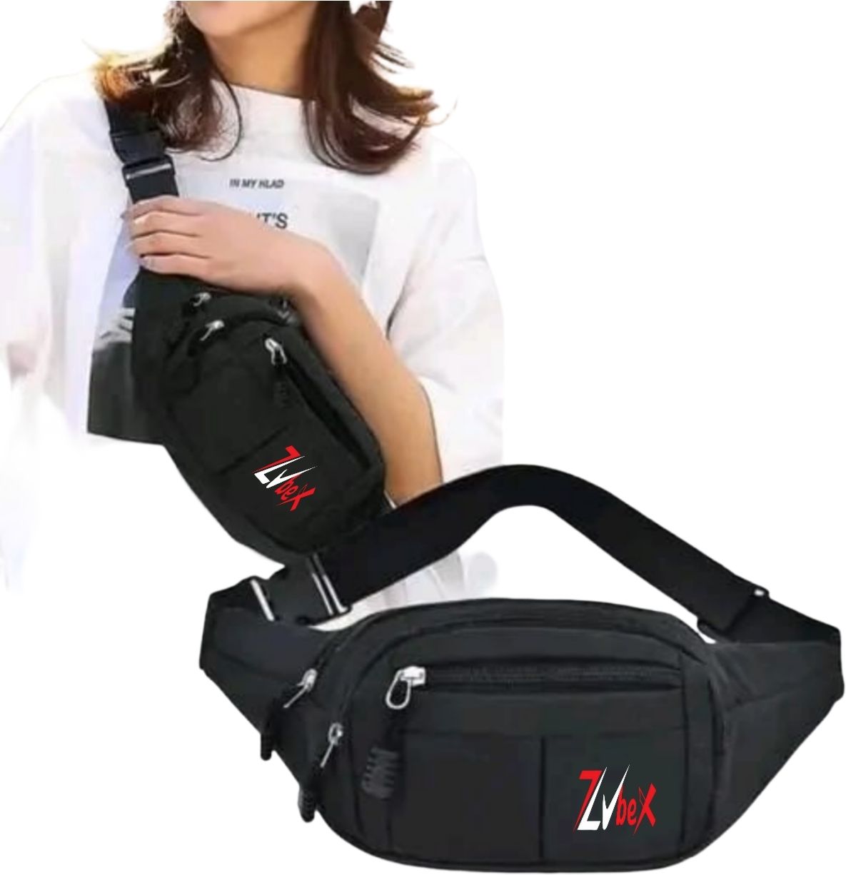 Zubex travel passport holder phone money holder Stylish Fanny Pouch Bag Belt Waist Bag-image-42