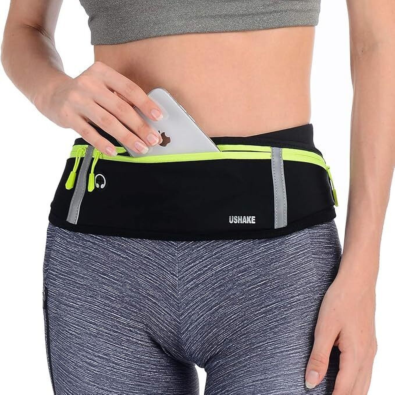 SRGONLINE Slim Running Belt, Fanny Pack Workout Belt Sports Waist Pack fabric