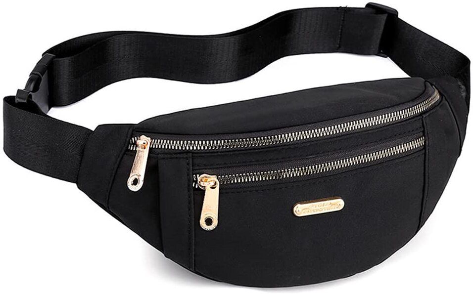 Venzina Adjustable Waterproof Oxford Cloth Waist Bag for Travel Running Women Girls Waist Bag-image-41