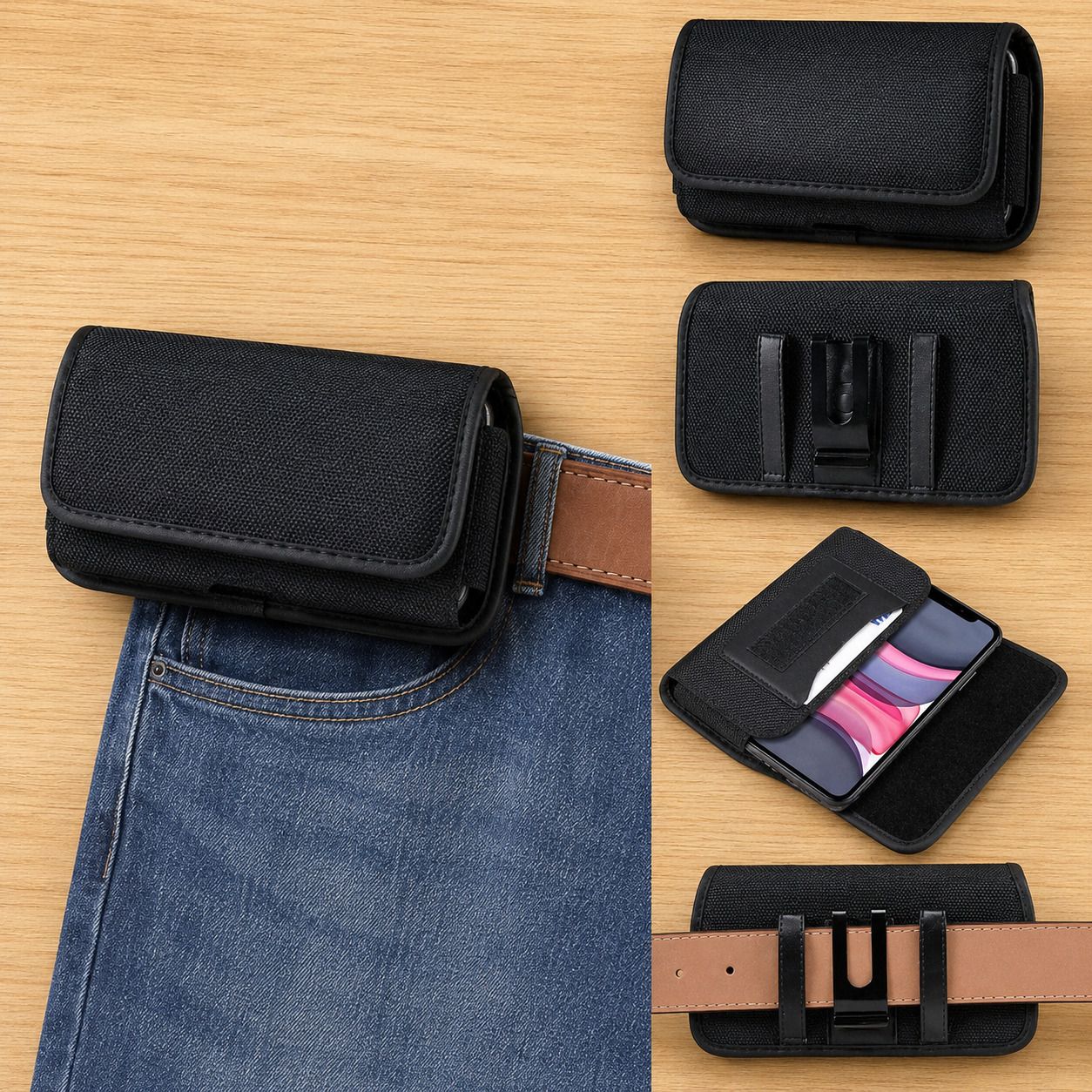AARUKCREATION Protective Mobile Phone Waist Pouch Phone Holster for Men Belt Clip-image-16