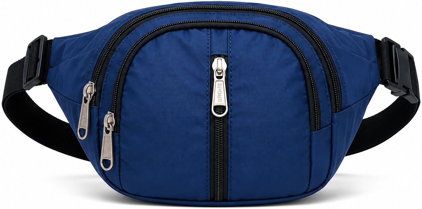 FLIKKER Stylish Unisex Polyester Men Waist Bag Water-Resistant Crossbody Women Chest Bag Unisex Polyester Waist Bag-image-44