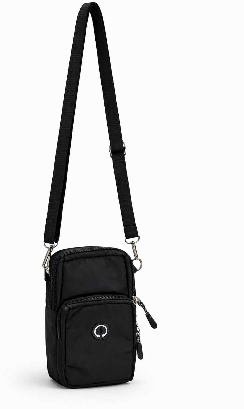 Black Men & Women Sling Bag Sports Mobile Arm Bag With Elasticated Arm Grip for running-image-47