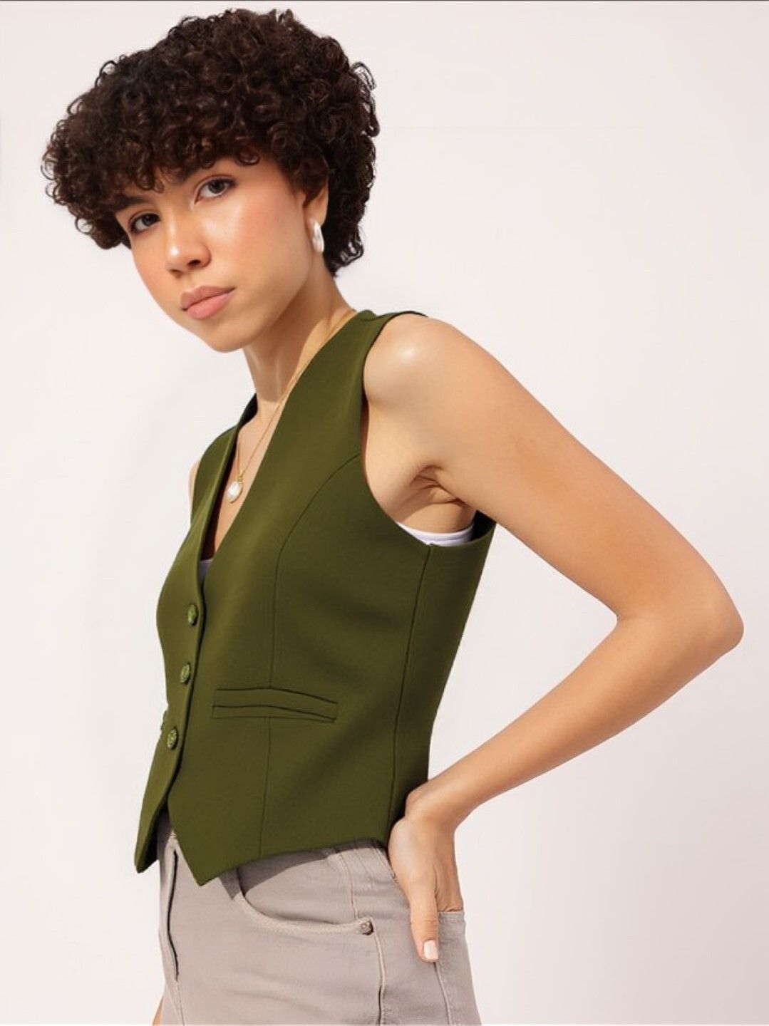 perfect productions Solid Women Waistcoat-picture-5
