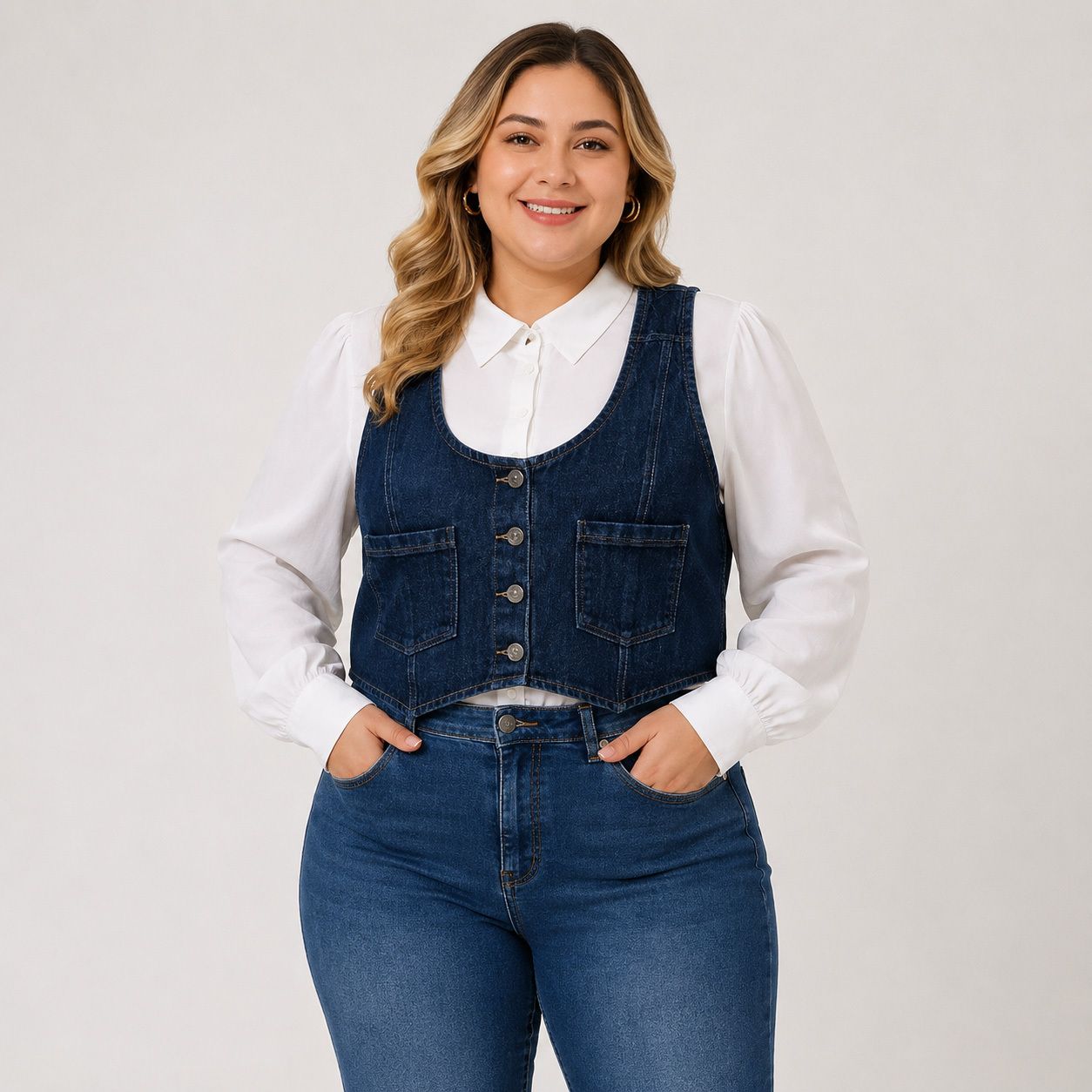 alloro Solid Women Waistcoat-picture-47