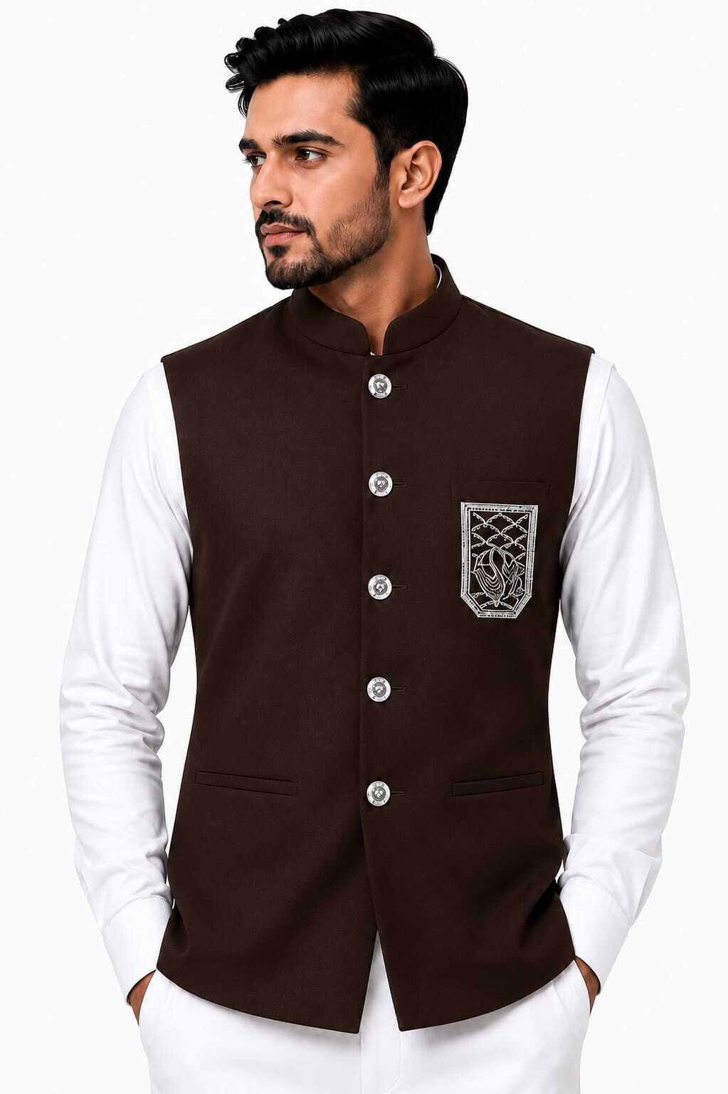akify Solid Men Waistcoat-picture-10