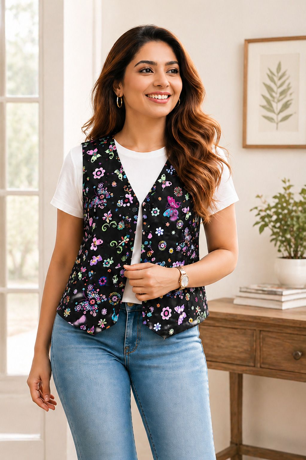 rajasi Printed Women Waistcoat-picture-41