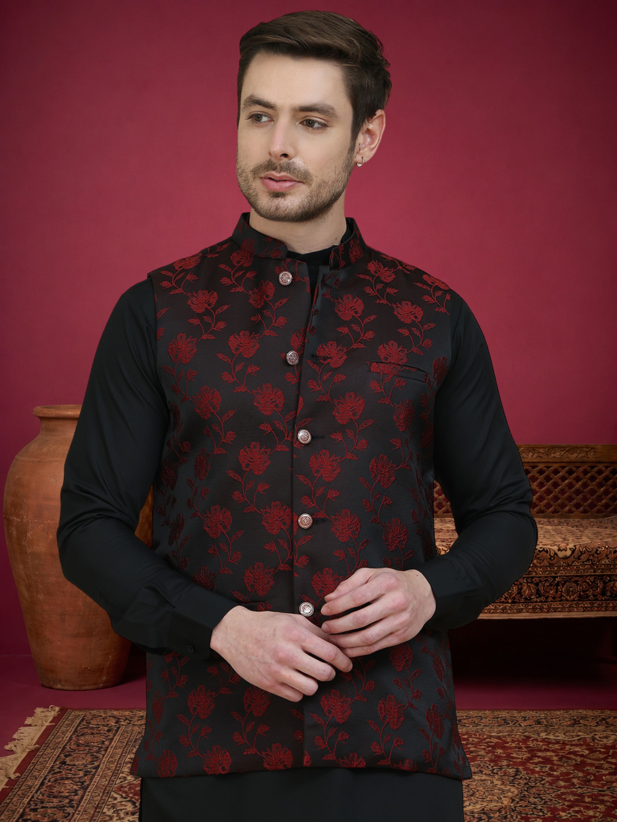 jompers Woven Men Waistcoat-picture-45