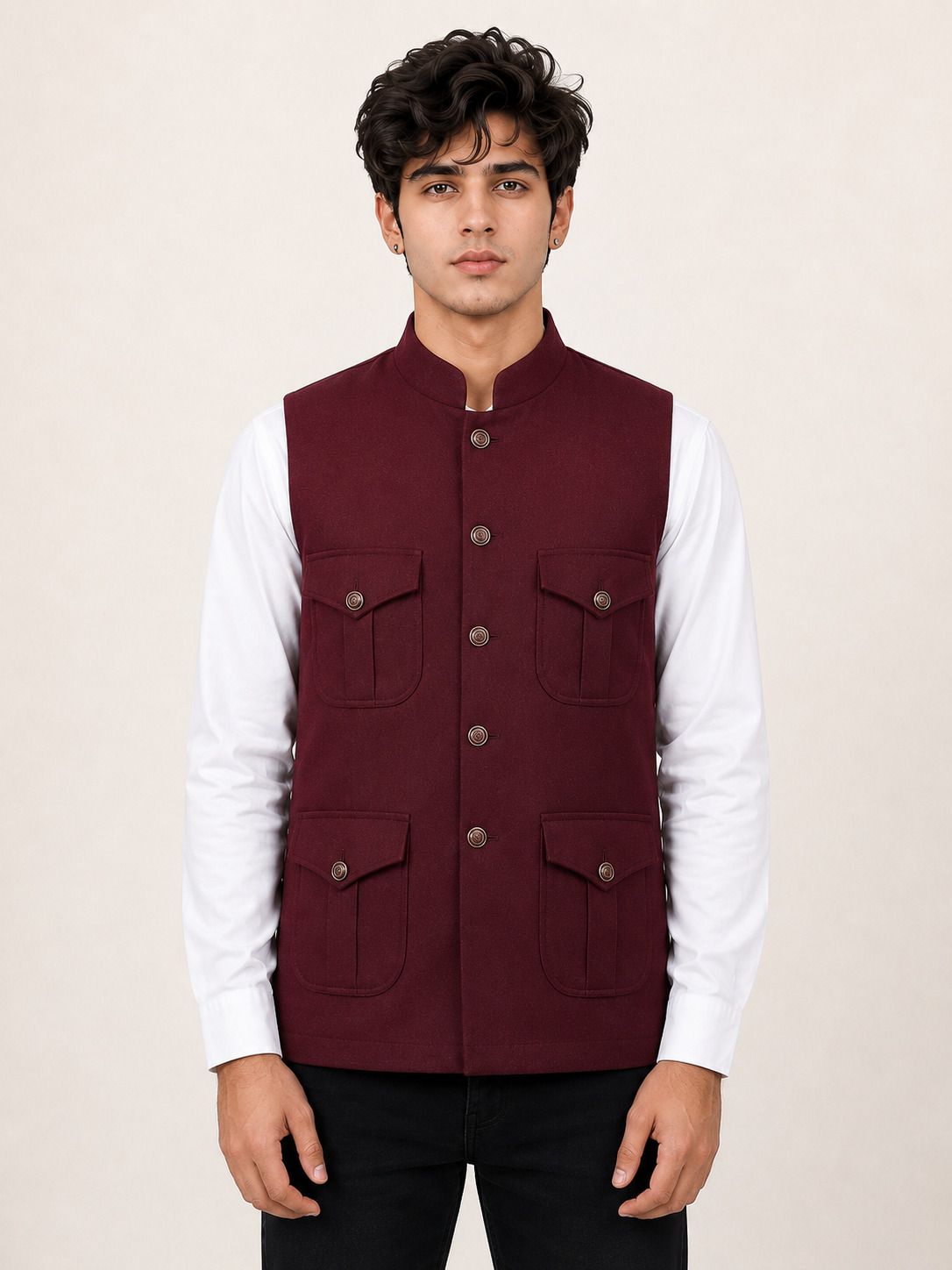 nadwi garments Solid Men Waistcoat-picture-22