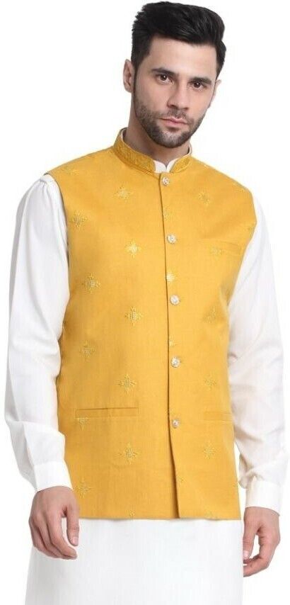 kraft india Embroidered Men Waistcoat-picture-16