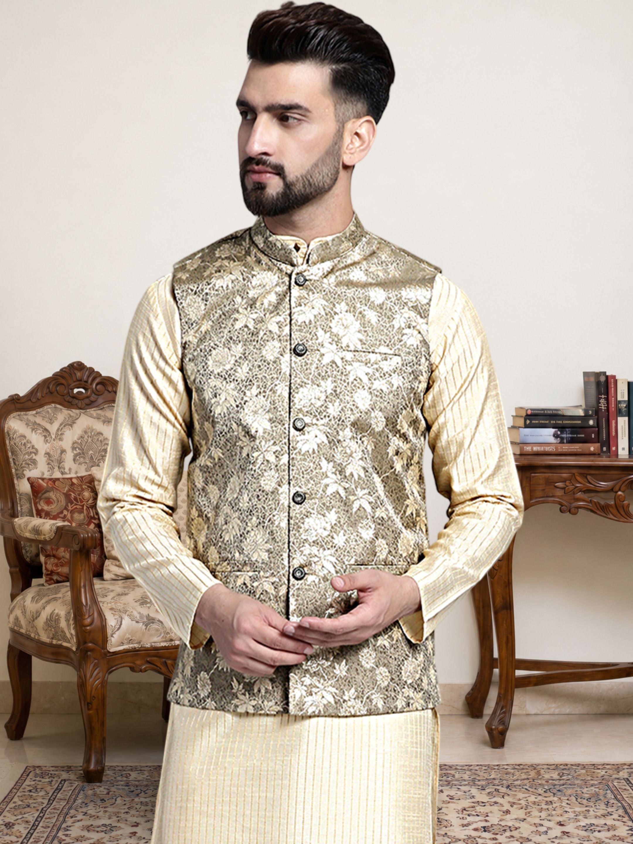 jompers Woven Men Waistcoat-picture-26