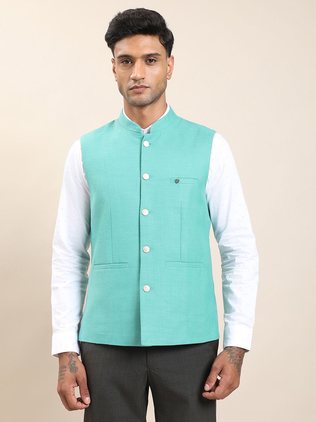 turtle Solid Men Waistcoat-picture-26