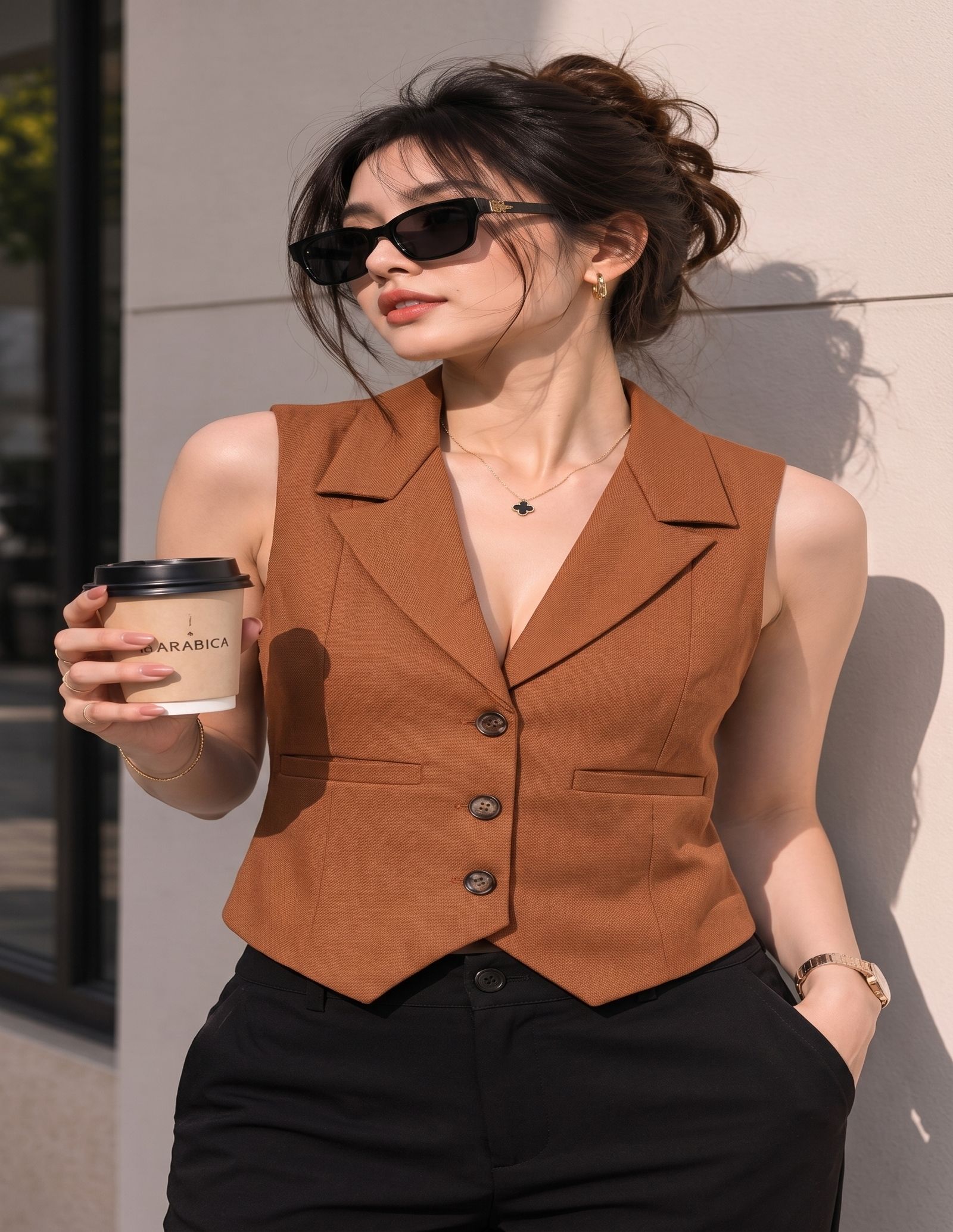 onaya fashion Self Design Women Waistcoat-picture-42